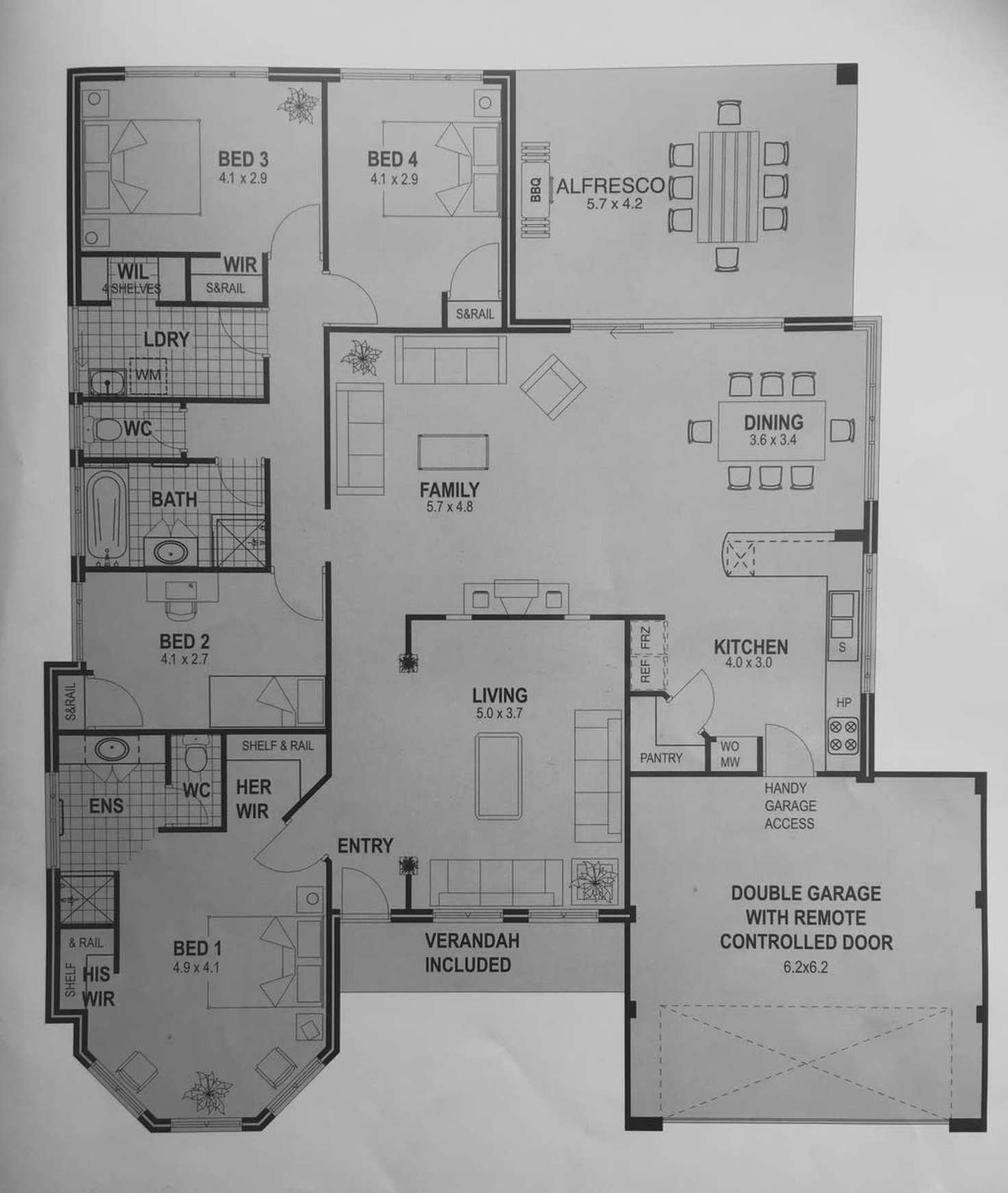 Floorplan of Homely house listing, 5 Laigo Way, Hammond Park WA 6164