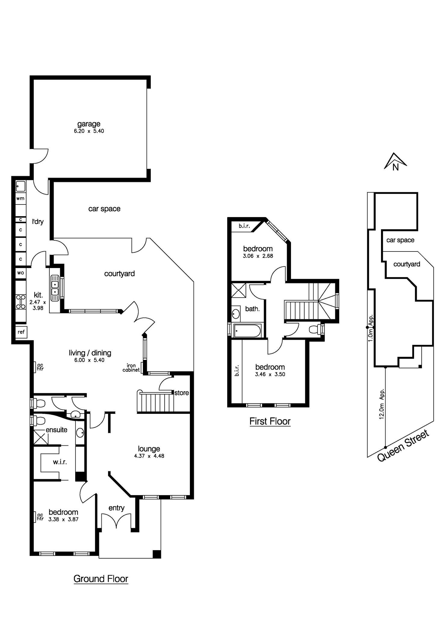 Floorplan of Homely townhouse listing, 1/201 Queen Street, Altona VIC 3018