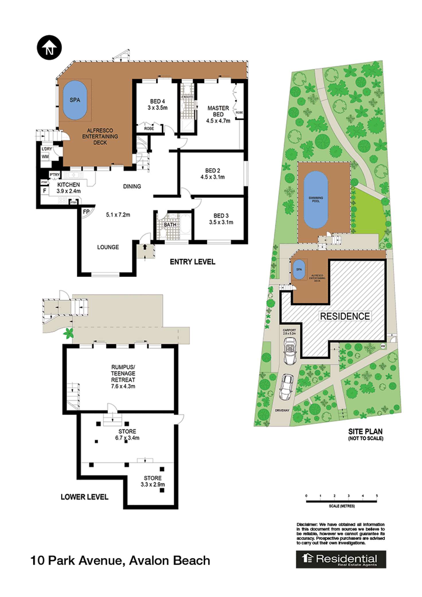 Floorplan of Homely house listing, 10 Park Avenue, Avalon Beach NSW 2107