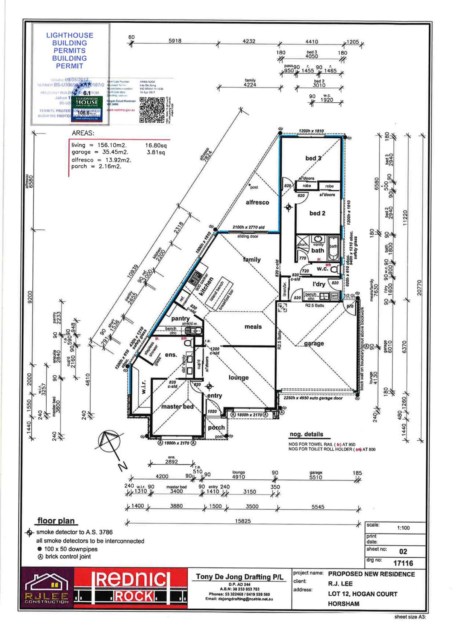 Floorplan of Homely house listing, 5 Hogan Court, Horsham VIC 3400