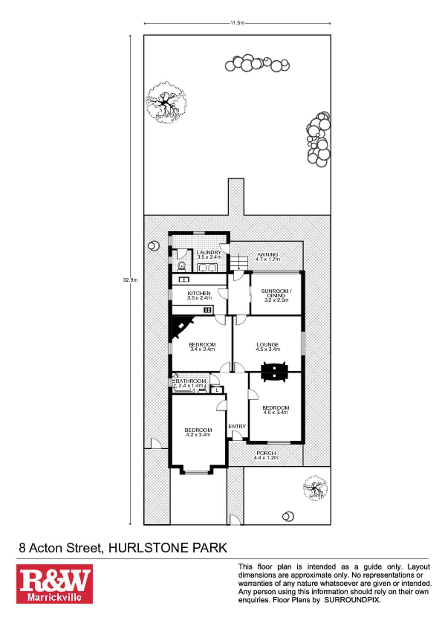 Floorplan of Homely house listing, 8 Acton Street, Hurlstone Park NSW 2193
