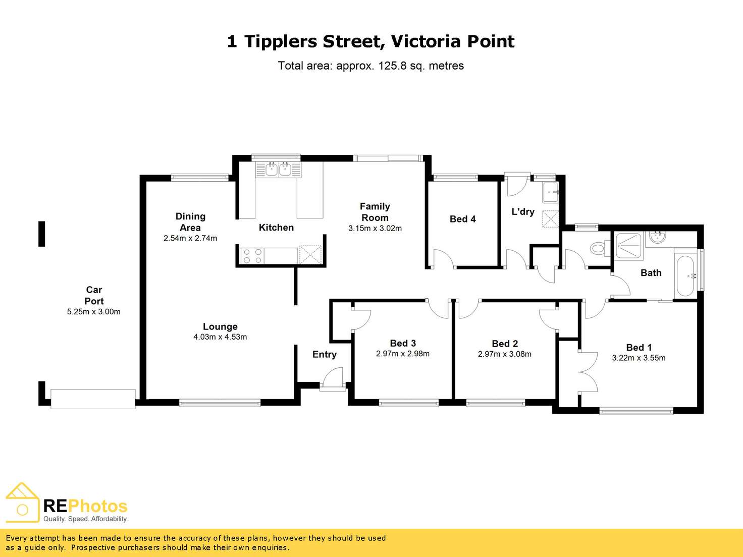 Floorplan of Homely house listing, 1 Tipplers Street, Victoria Point QLD 4165