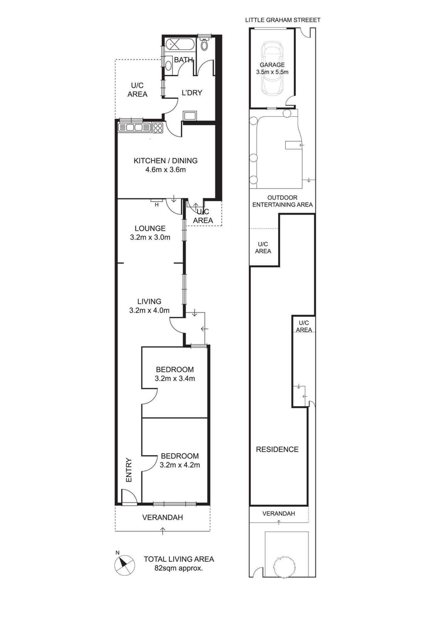Floorplan of Homely house listing, 47 Graham Street, Albert Park VIC 3206