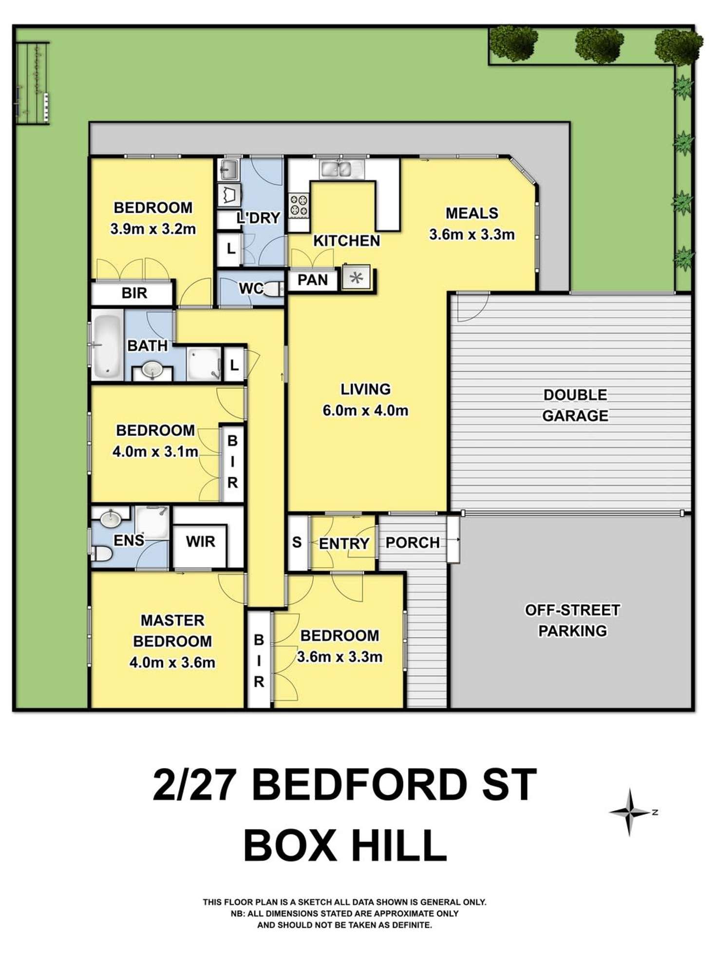 Floorplan of Homely townhouse listing, 2/27 Bedford Street, Box Hill VIC 3128