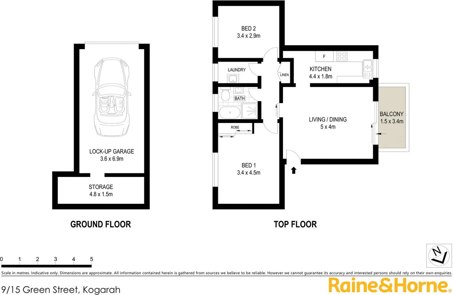 Floorplan of Homely unit listing, 9/15 Green Street, Kogarah NSW 2217