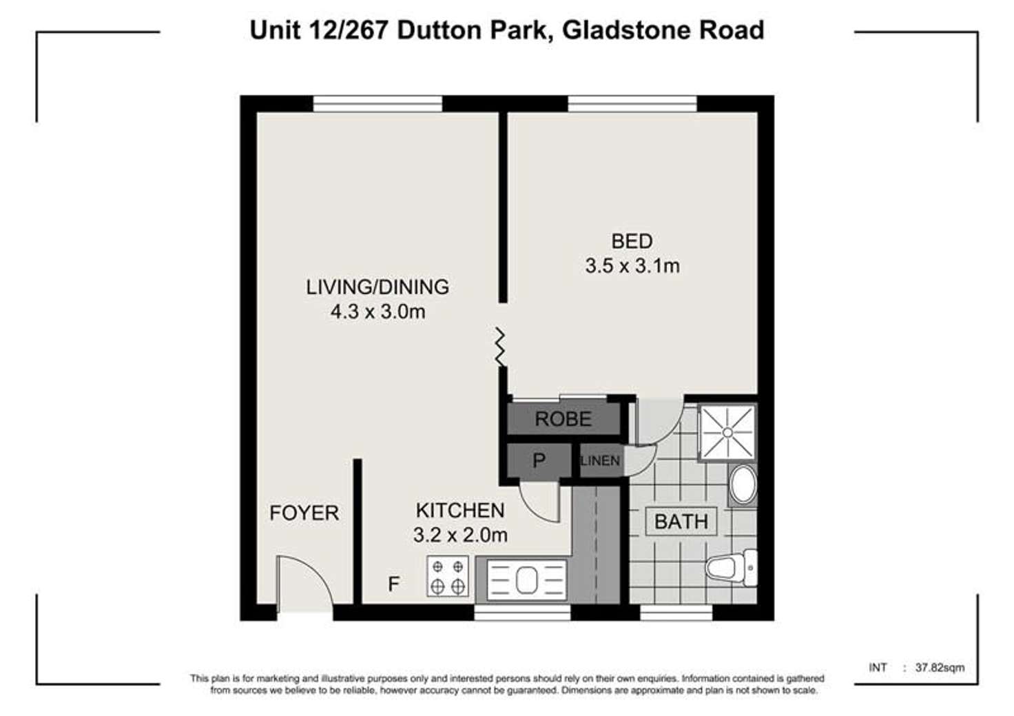 Floorplan of Homely apartment listing, 12/267 Gladstone Road, Dutton Park QLD 4102