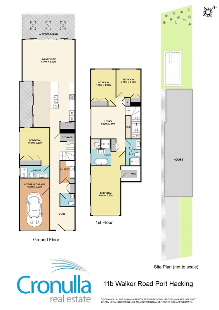 Floorplan of Homely semi-detached listing, 11b Walker Rd, Port Hacking NSW 2229