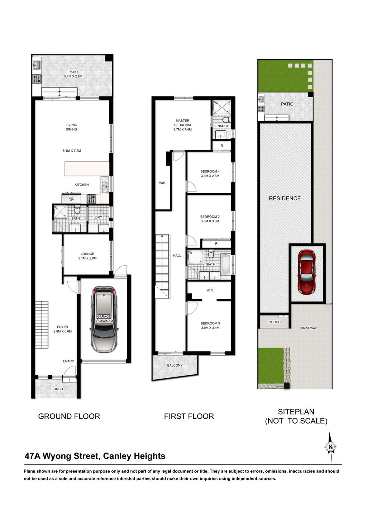 Floorplan of Homely semiDetached listing, 47a Wyong Street, Canley Heights NSW 2166