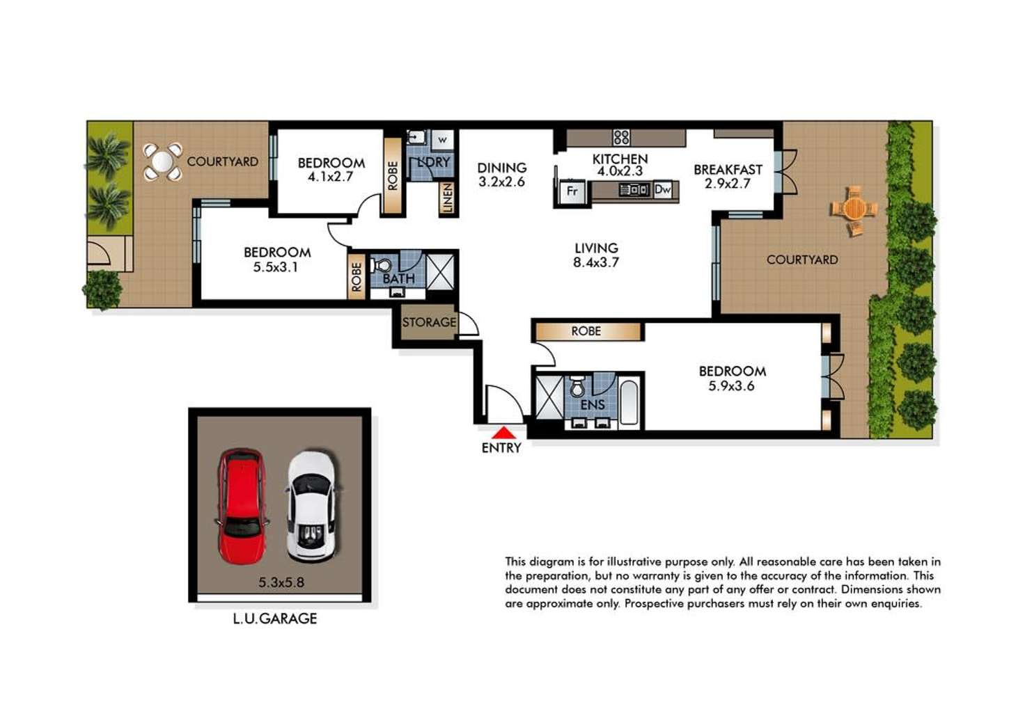 Floorplan of Homely apartment listing, 18/51 William Street, Double Bay NSW 2028