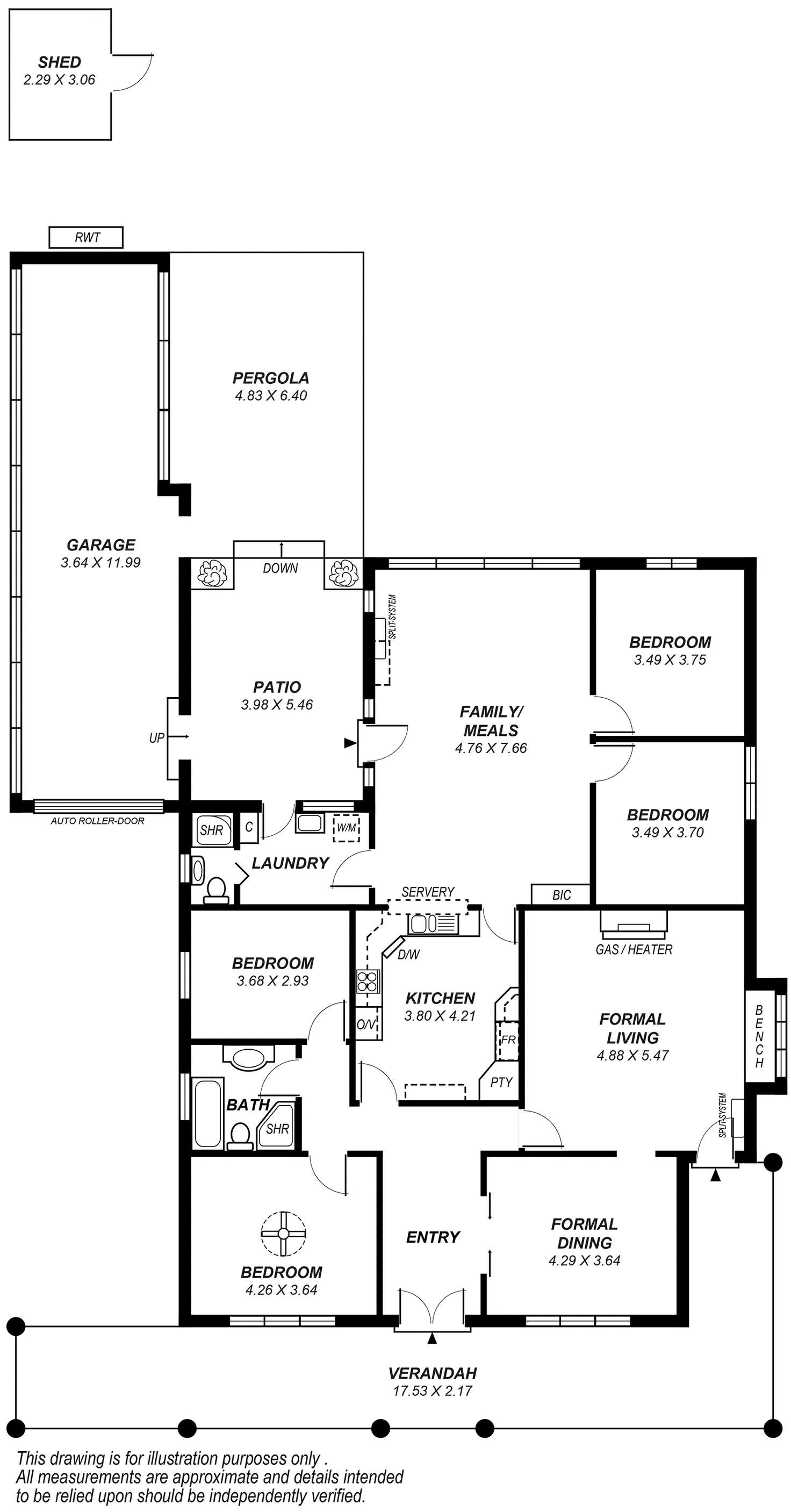 Floorplan of Homely house listing, 46 Salisbury Crescent, Colonel Light Gardens SA 5041