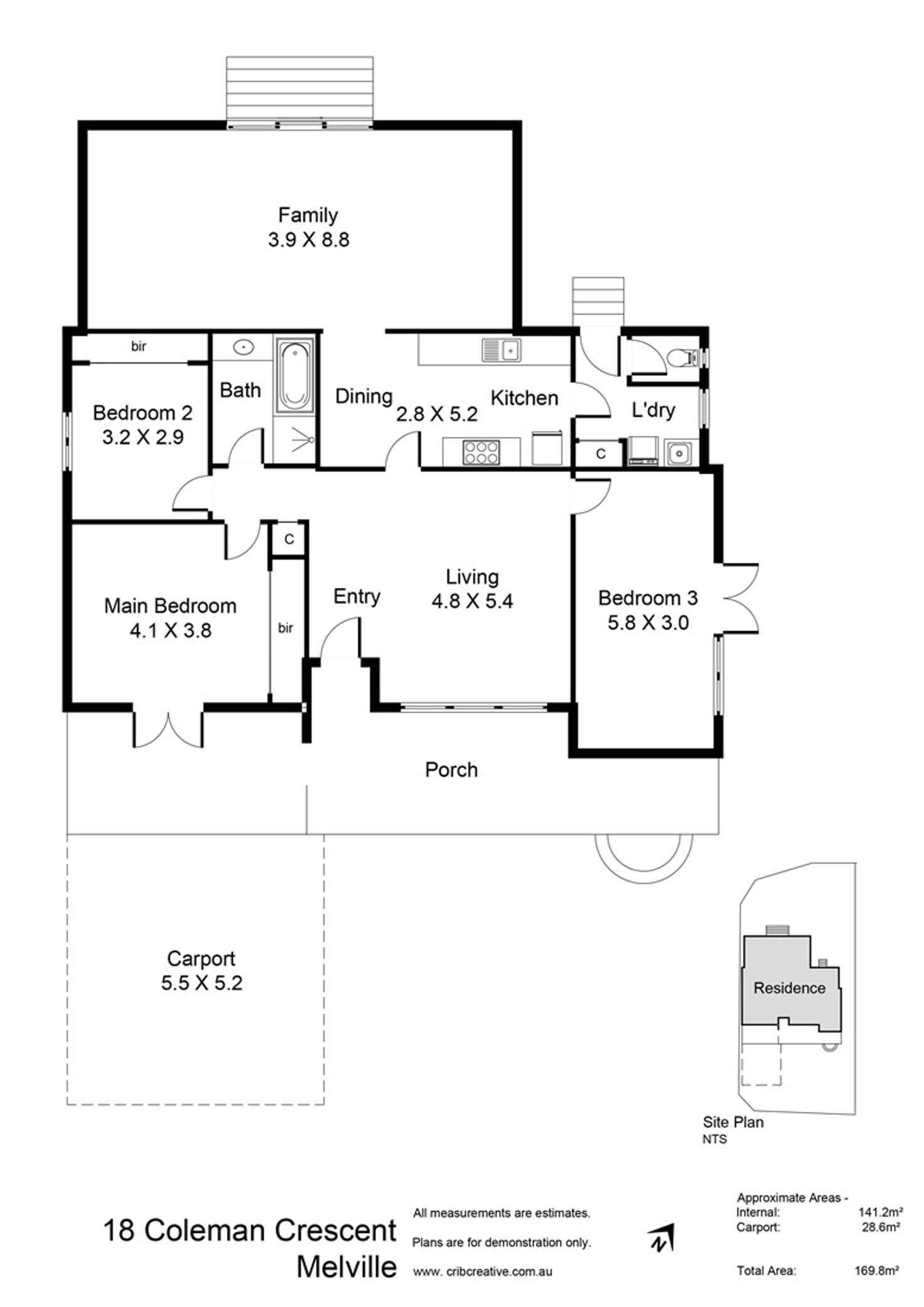 Floorplan of Homely house listing, 18 Coleman Crescent, Melville WA 6156
