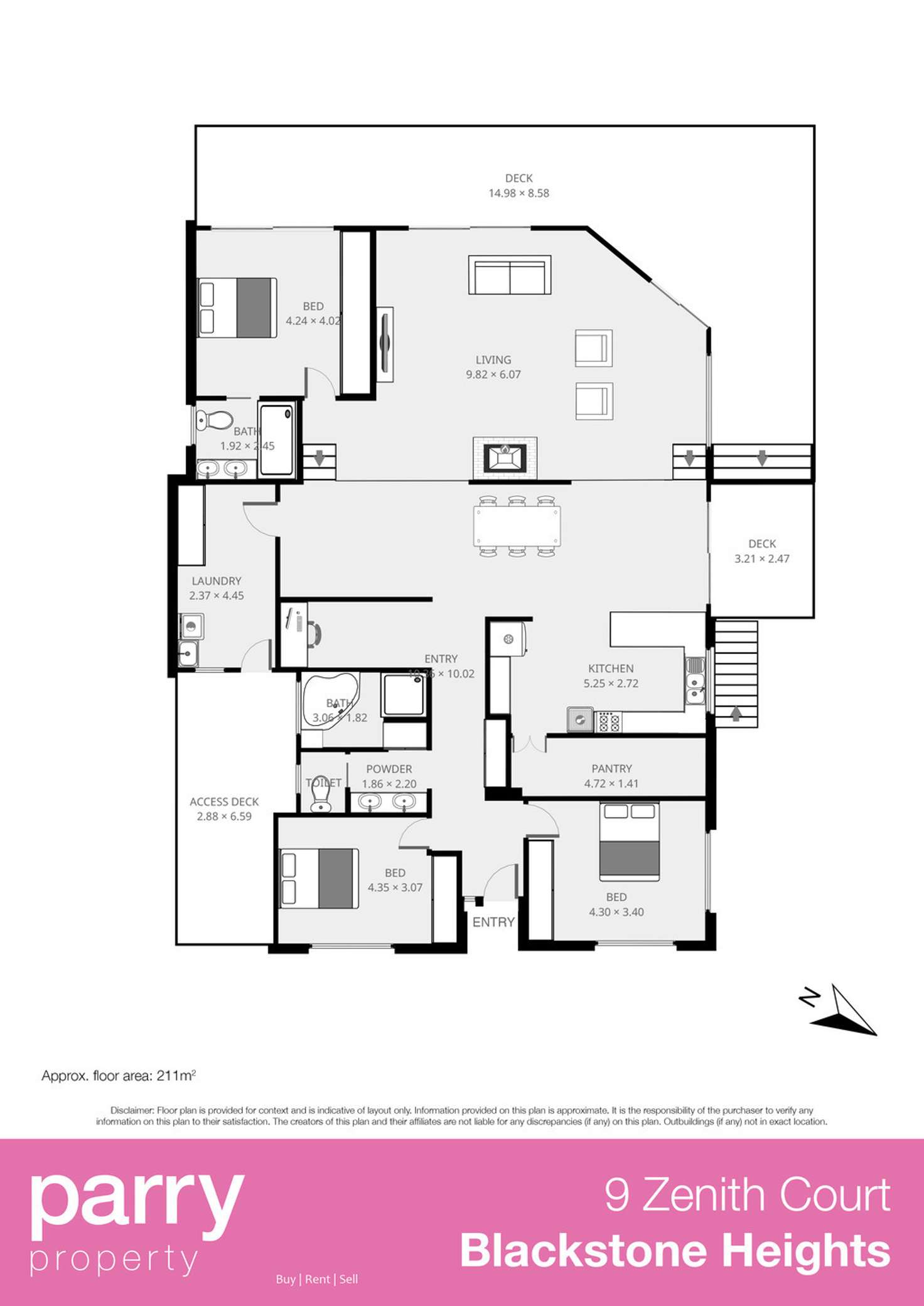 Floorplan of Homely house listing, 9 Zenith Court, Blackstone Heights TAS 7250