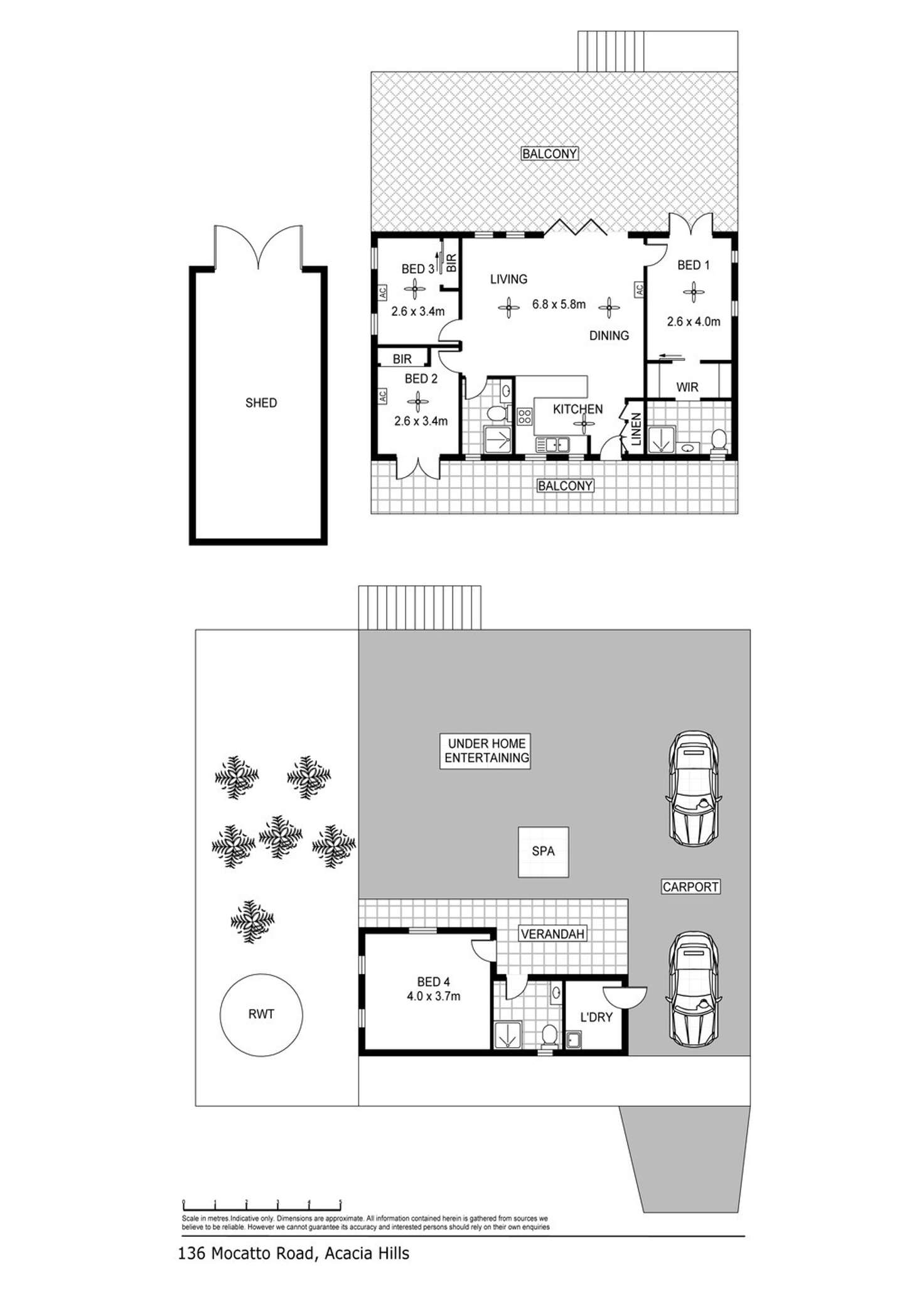 Floorplan of Homely house listing, 136 Mocatto Road, Acacia Hills NT 822