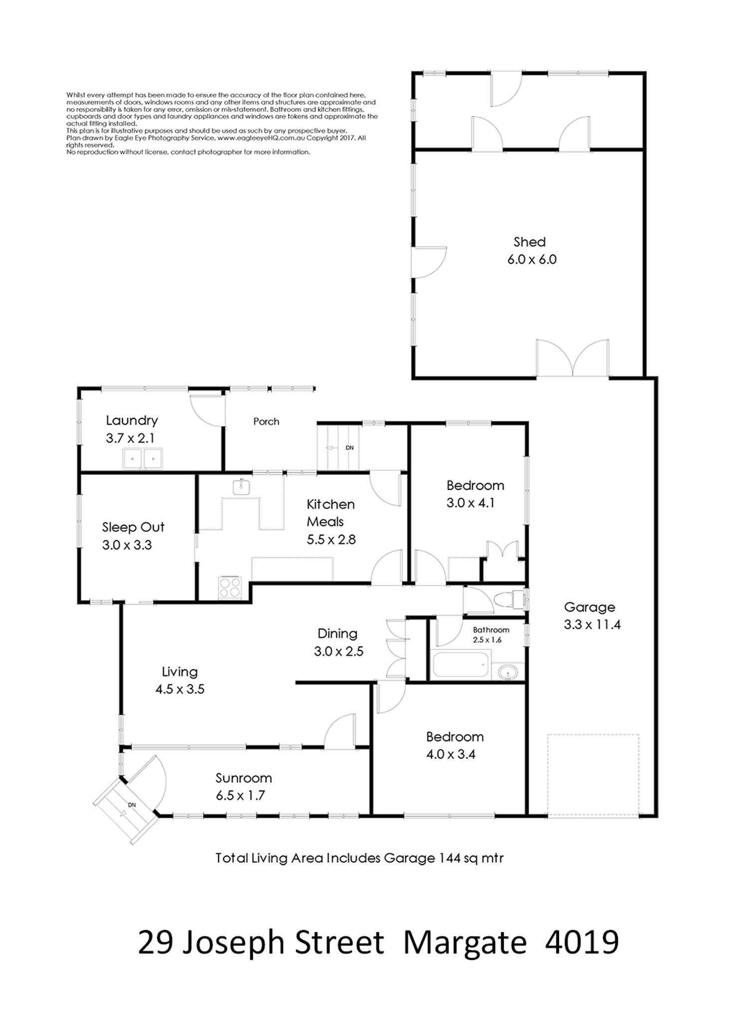 Floorplan of Homely house listing, 29 Joseph Street, Margate QLD 4019