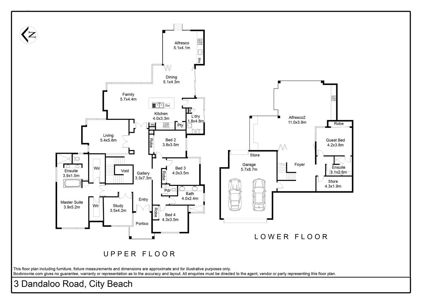 Floorplan of Homely house listing, 3 Dandaloo Road, City Beach WA 6015