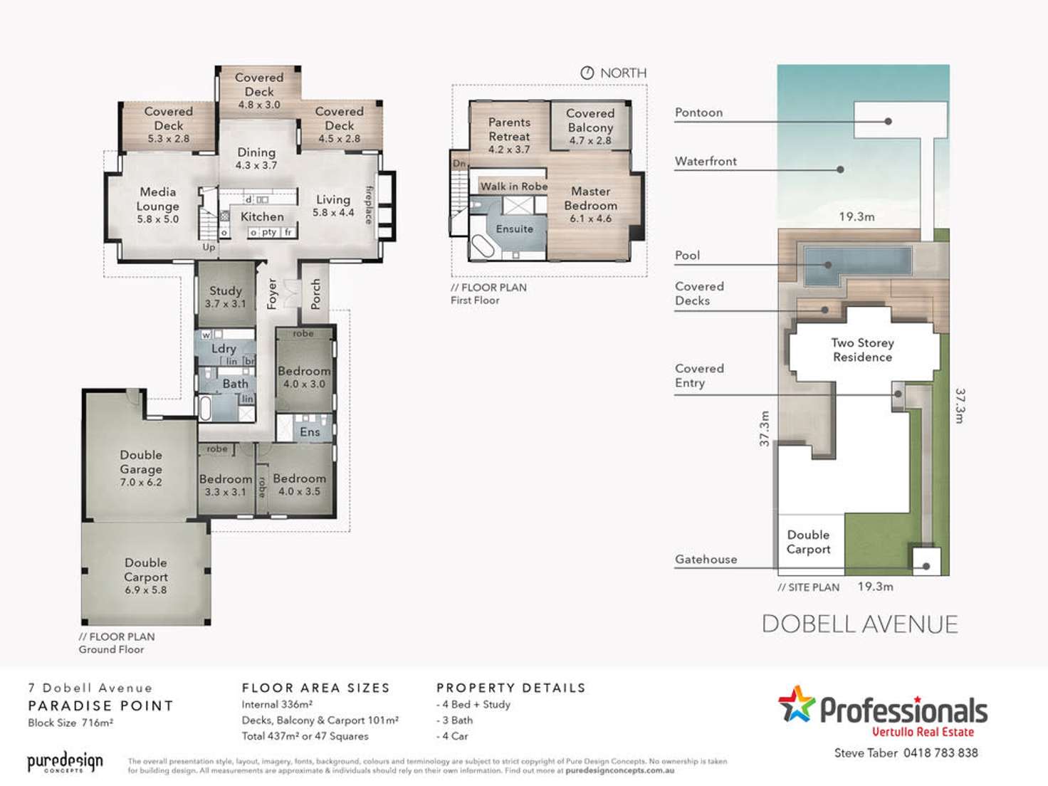 Floorplan of Homely house listing, 7 Dobell Avenue, Paradise Point QLD 4216
