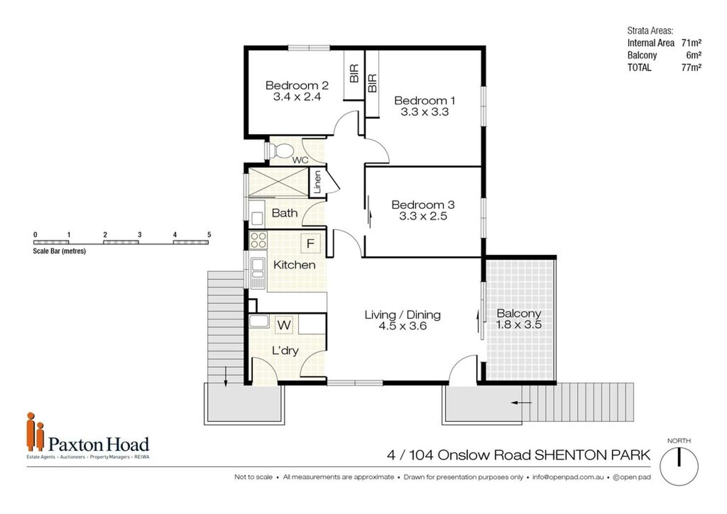 Floorplan of Homely unit listing, 4/104 Onslow Road, Shenton Park WA 6008