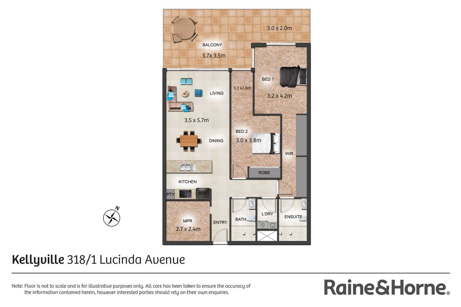 Floorplan of Homely unit listing, 318/1 Lucinda Avenue, Kellyville NSW 2155
