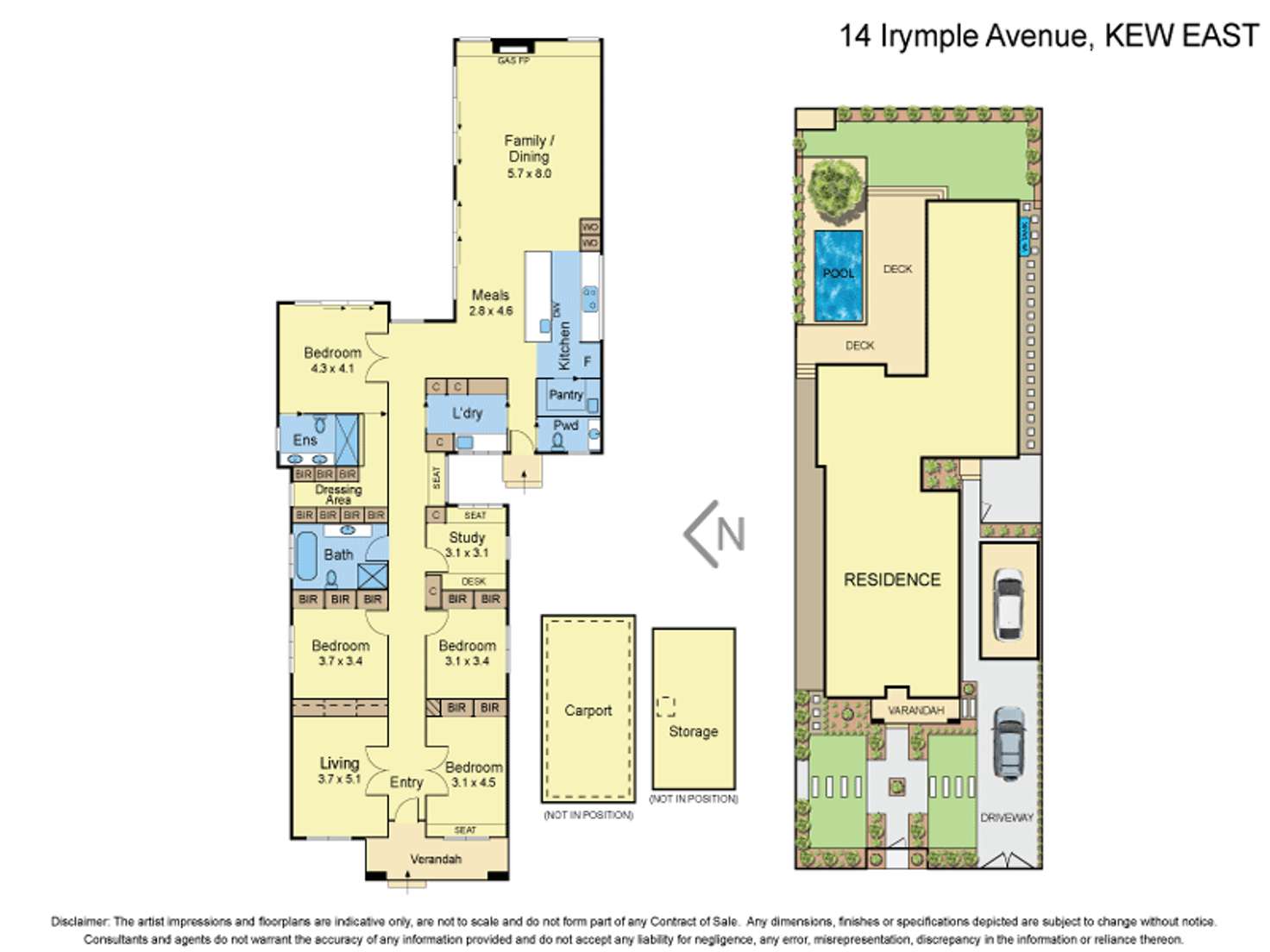 Floorplan of Homely house listing, 14 Irymple Avenue, Kew East VIC 3102