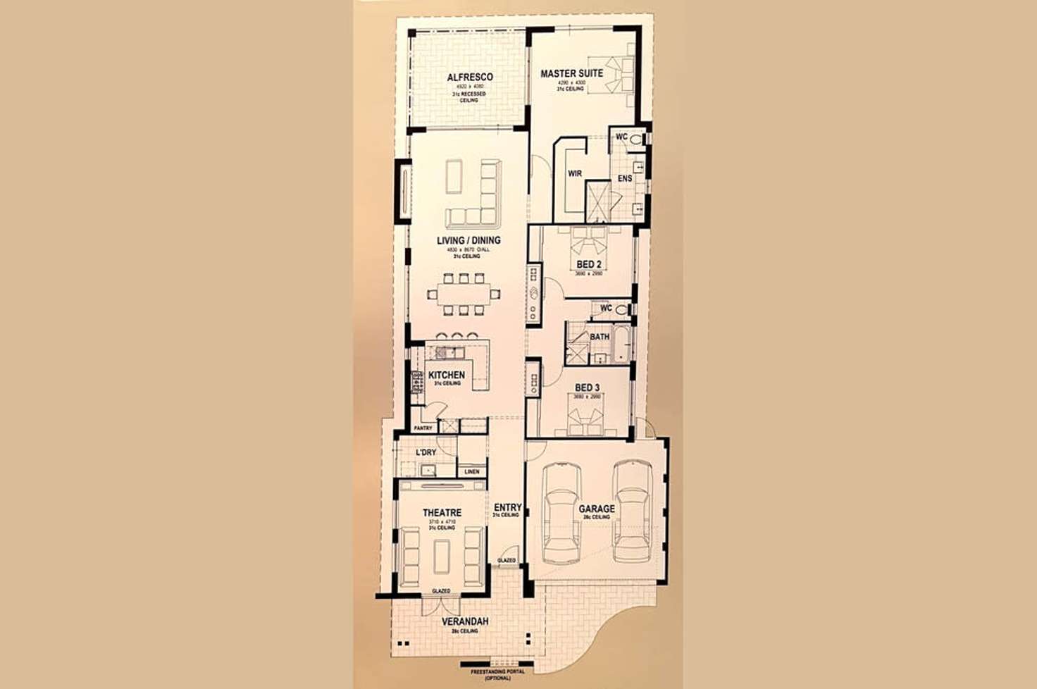 Floorplan of Homely house listing, 64 St Catharines Promenade, Champion Lakes WA 6111