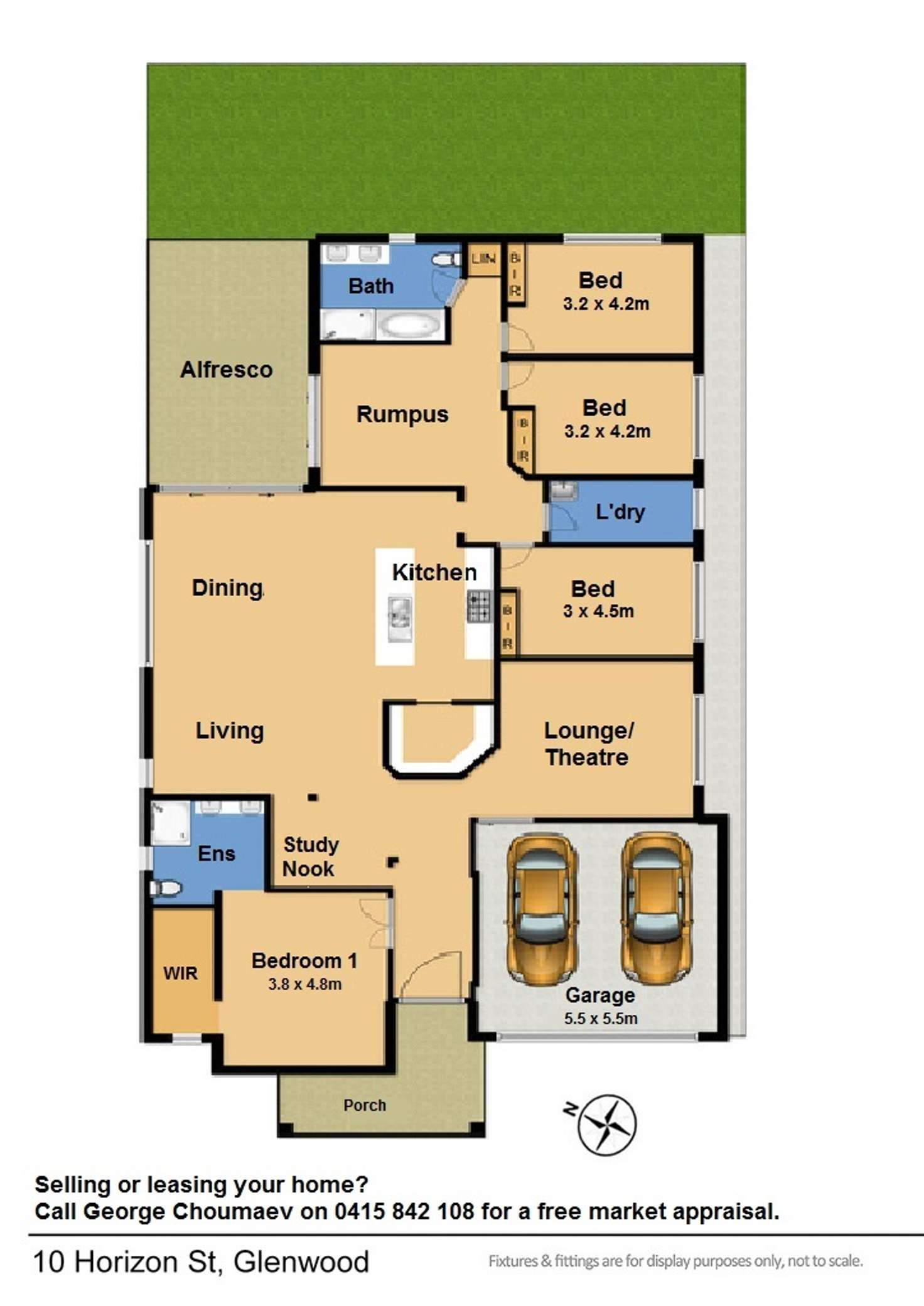 Floorplan of Homely house listing, 10 Horizon Street, Riverstone NSW 2765