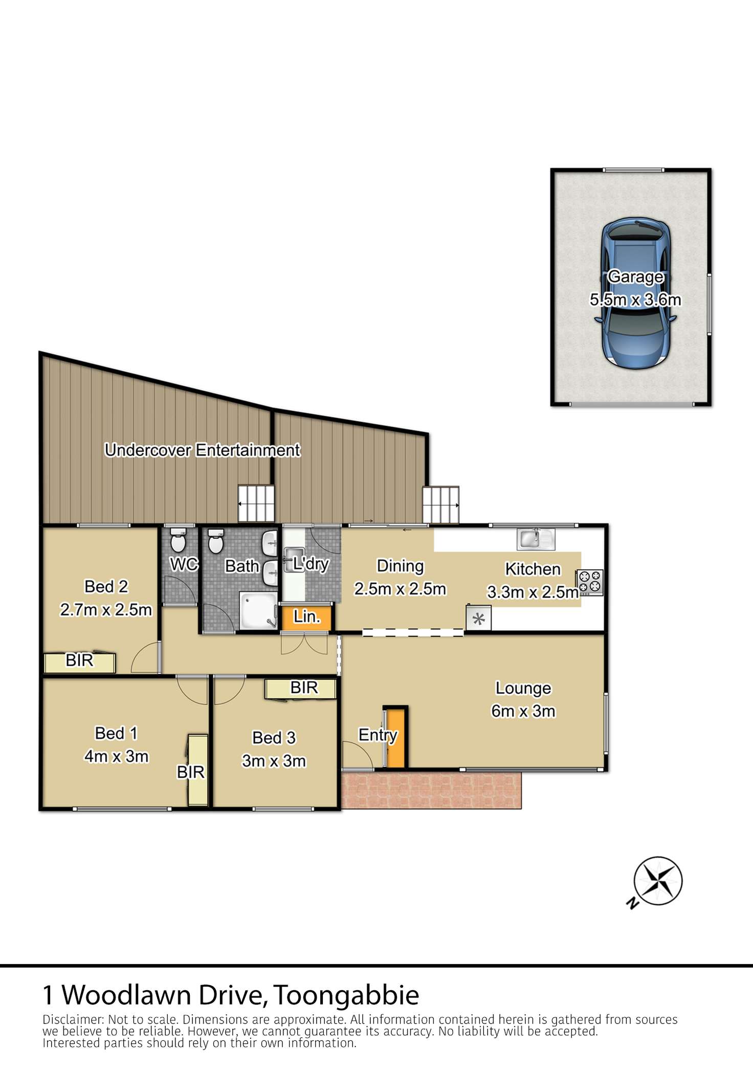 Floorplan of Homely house listing, 1 Woodlawn Drive, Toongabbie NSW 2146