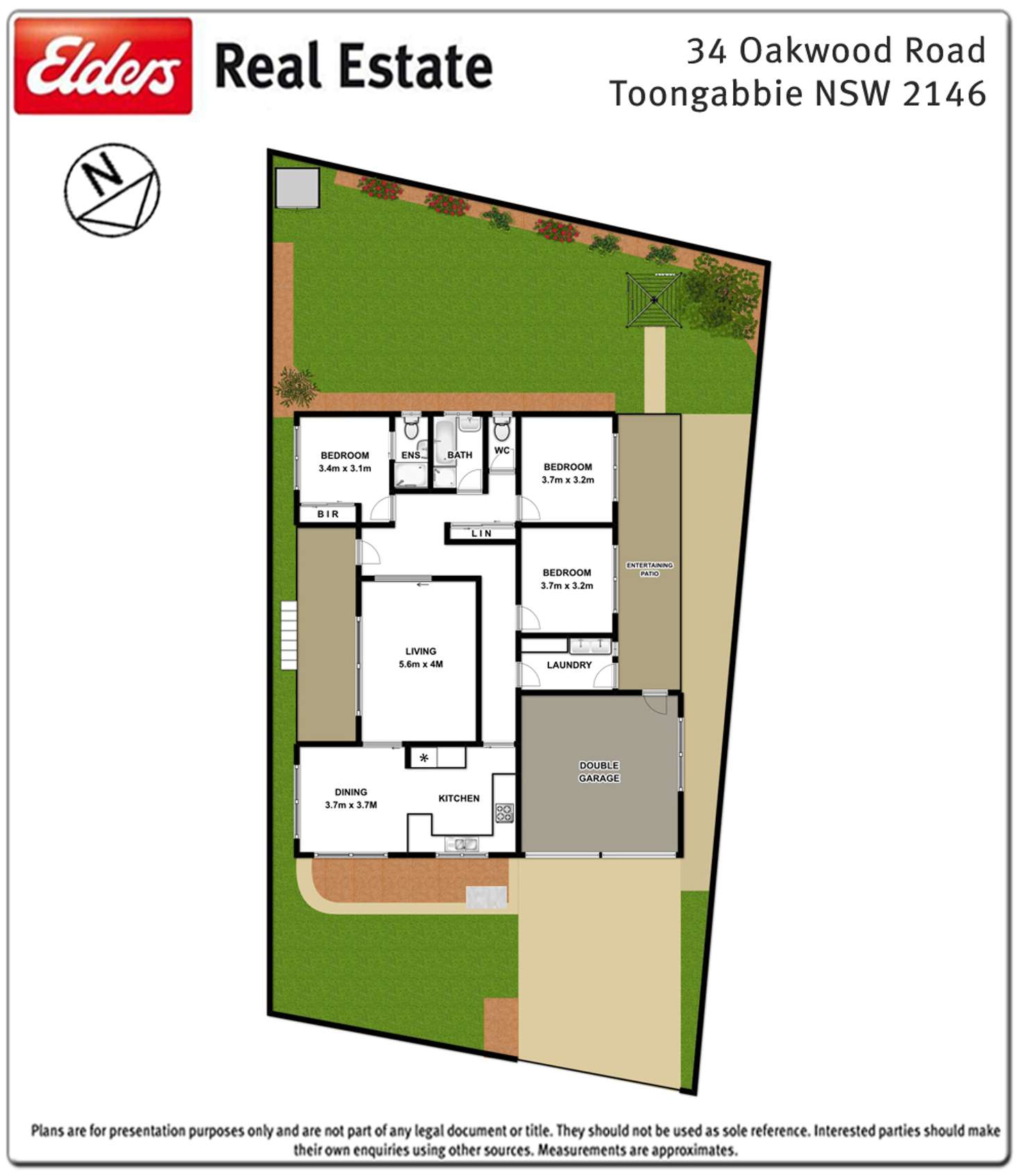 Floorplan of Homely house listing, 34 Oakwood Road, Toongabbie NSW 2146