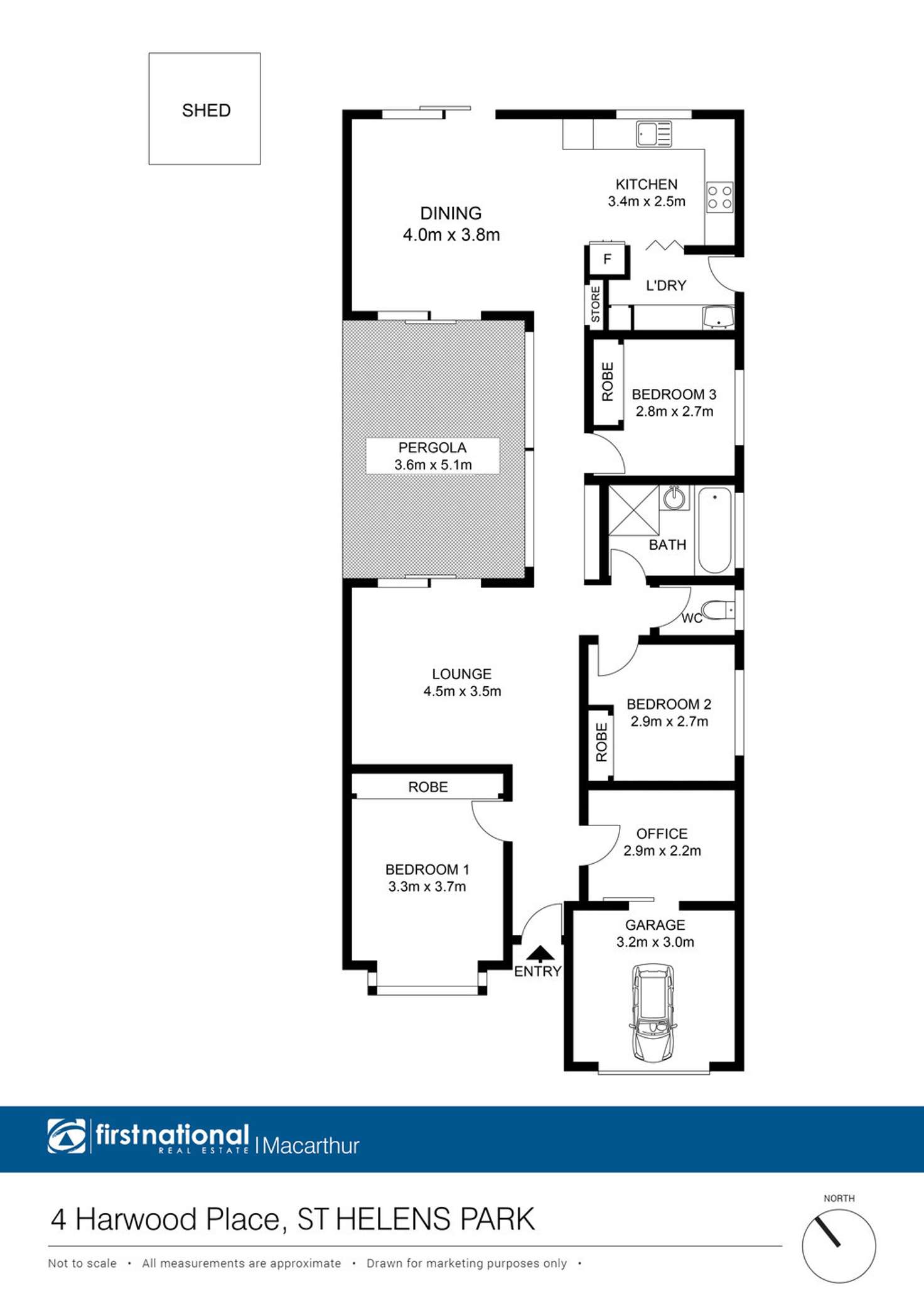 Floorplan of Homely house listing, 4 Harwood Place, St Helens Park NSW 2560