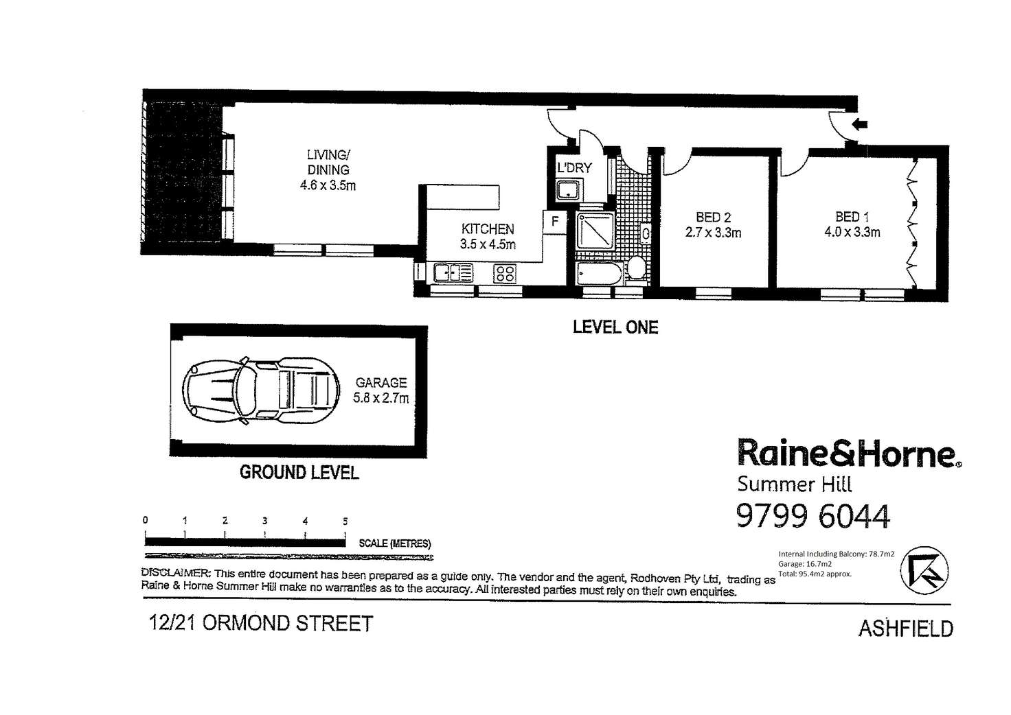 Floorplan of Homely apartment listing, 12/21 Ormond Street, Ashfield NSW 2131