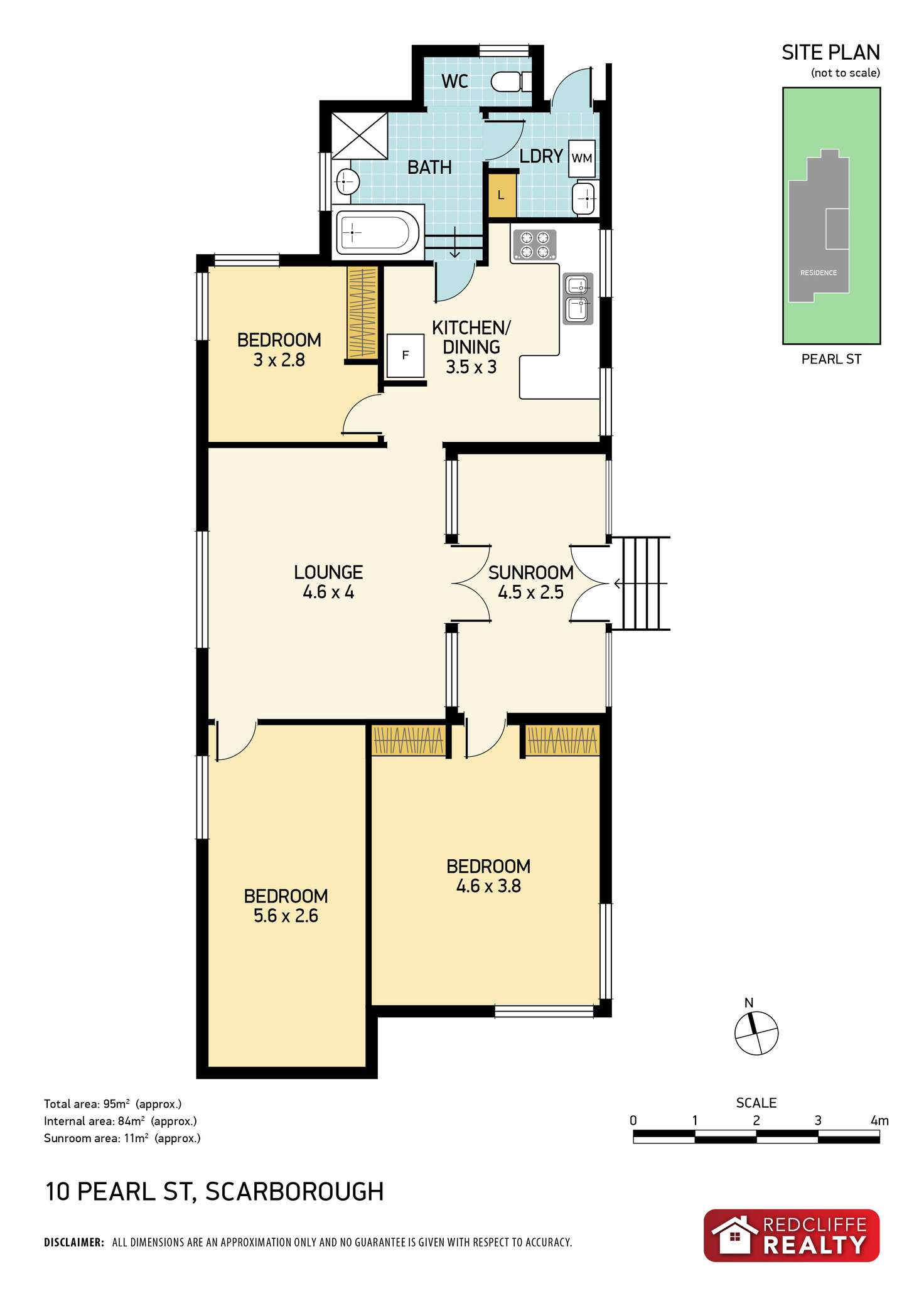 Floorplan of Homely house listing, 10 Pearl Street, Scarborough QLD 4020