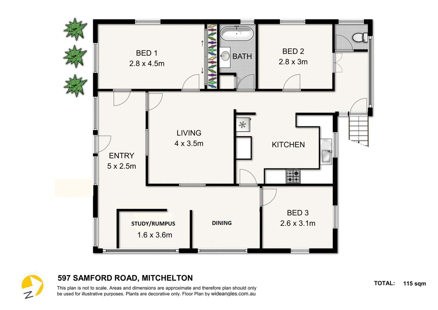 Floorplan of Homely house listing, 597 Samford Road, Mitchelton QLD 4053