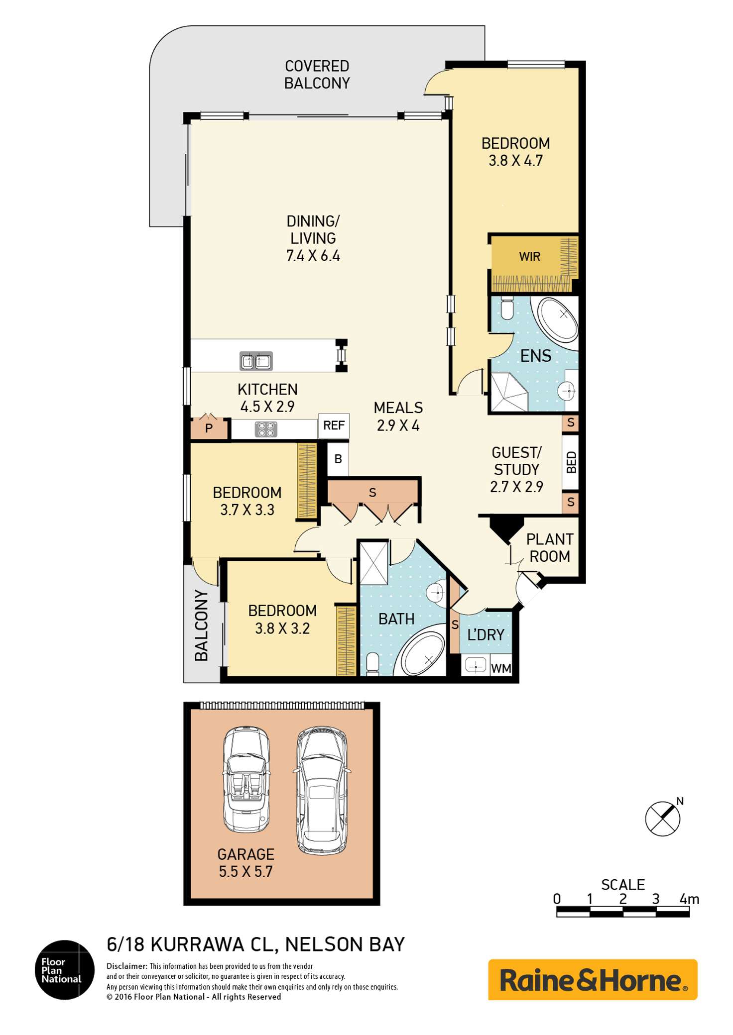Floorplan of Homely apartment listing, 6/18 Kurrawa Close, Nelson Bay NSW 2315