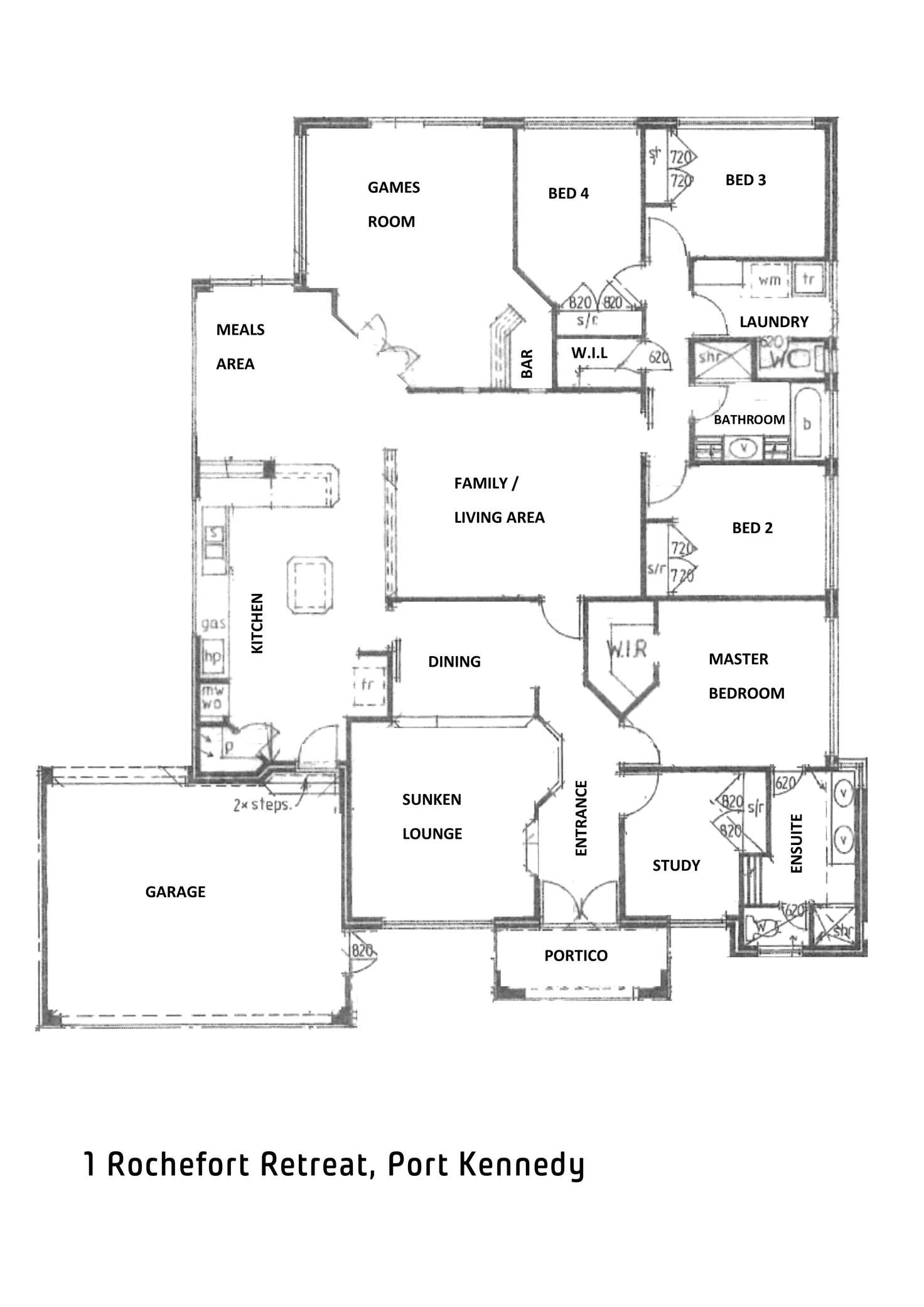 Floorplan of Homely house listing, 1 Rochefort Retreat, Port Kennedy WA 6172