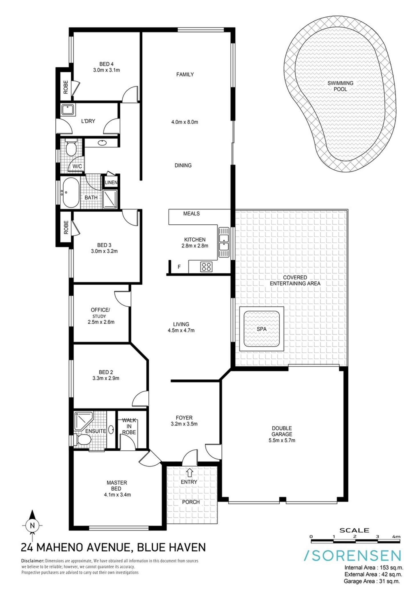Floorplan of Homely house listing, 24 Maheno Avenue, Blue Haven NSW 2262