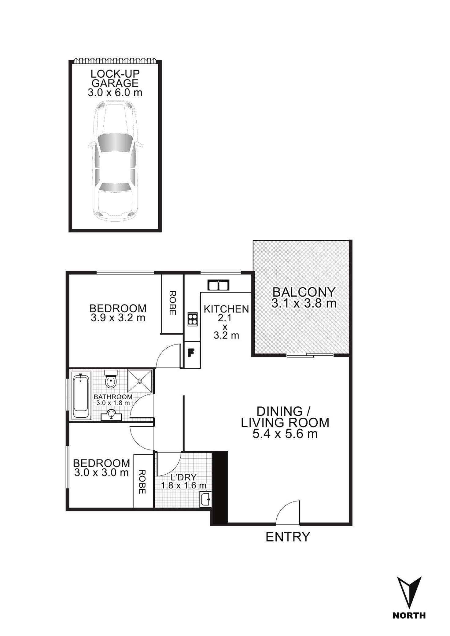Floorplan of Homely unit listing, 12/24 Luxford Road, Mount Druitt NSW 2770