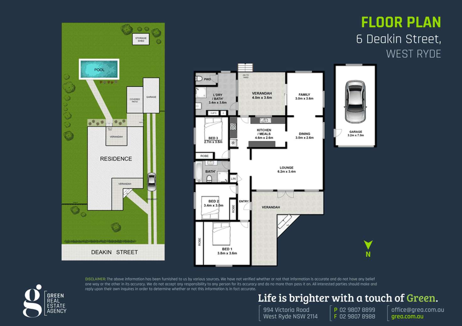 Floorplan of Homely house listing, 6 Deakin Street, West Ryde NSW 2114