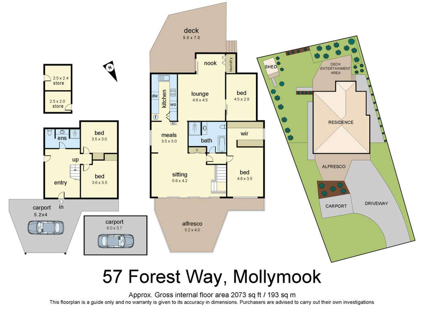 Floorplan of Homely house listing, 57 Forest Way, Mollymook Beach NSW 2539