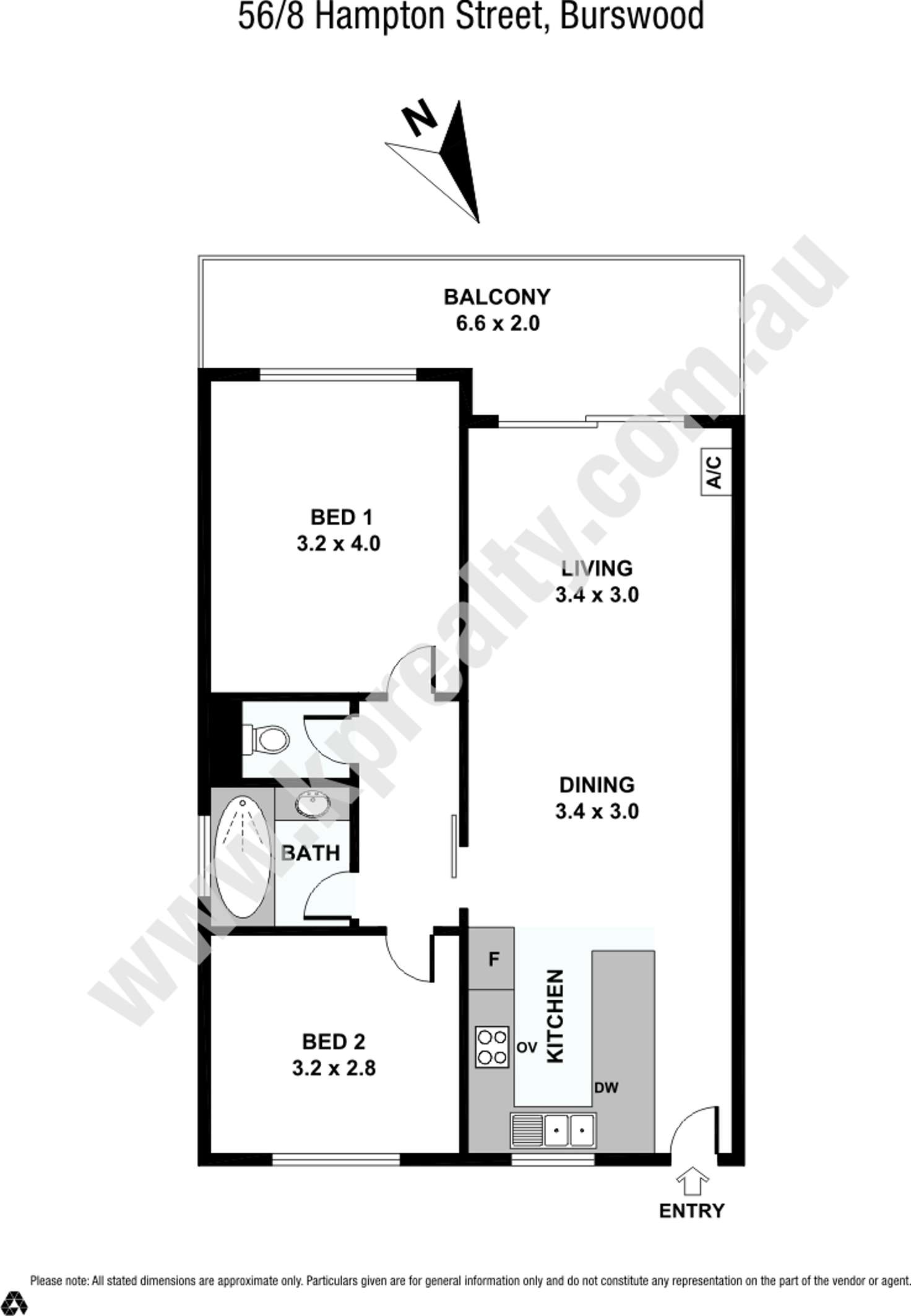 Floorplan of Homely apartment listing, 56/8 Hampton Street, Burswood WA 6100