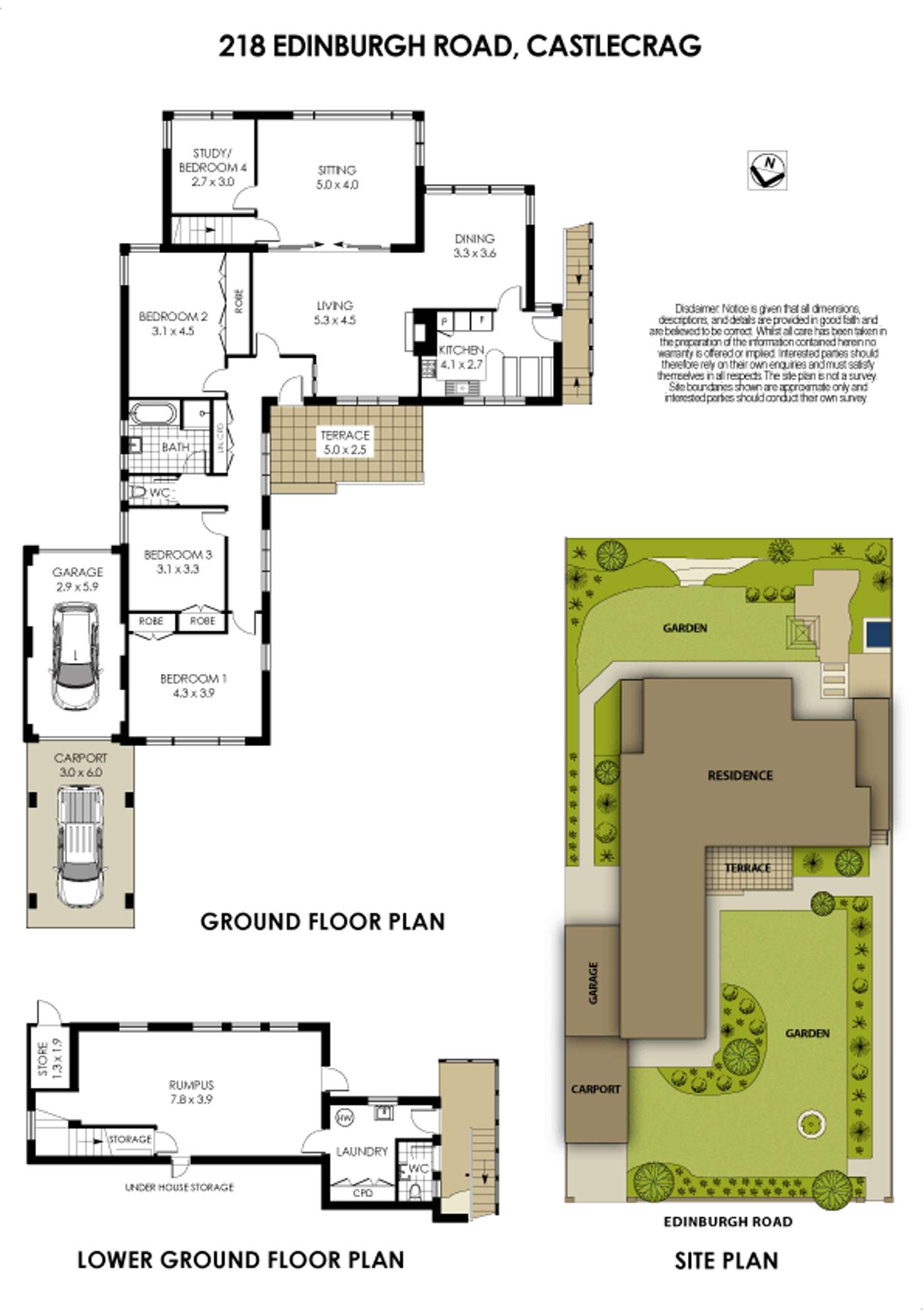 Floorplan of Homely house listing, 218 Edinburgh Road, Castlecrag NSW 2068