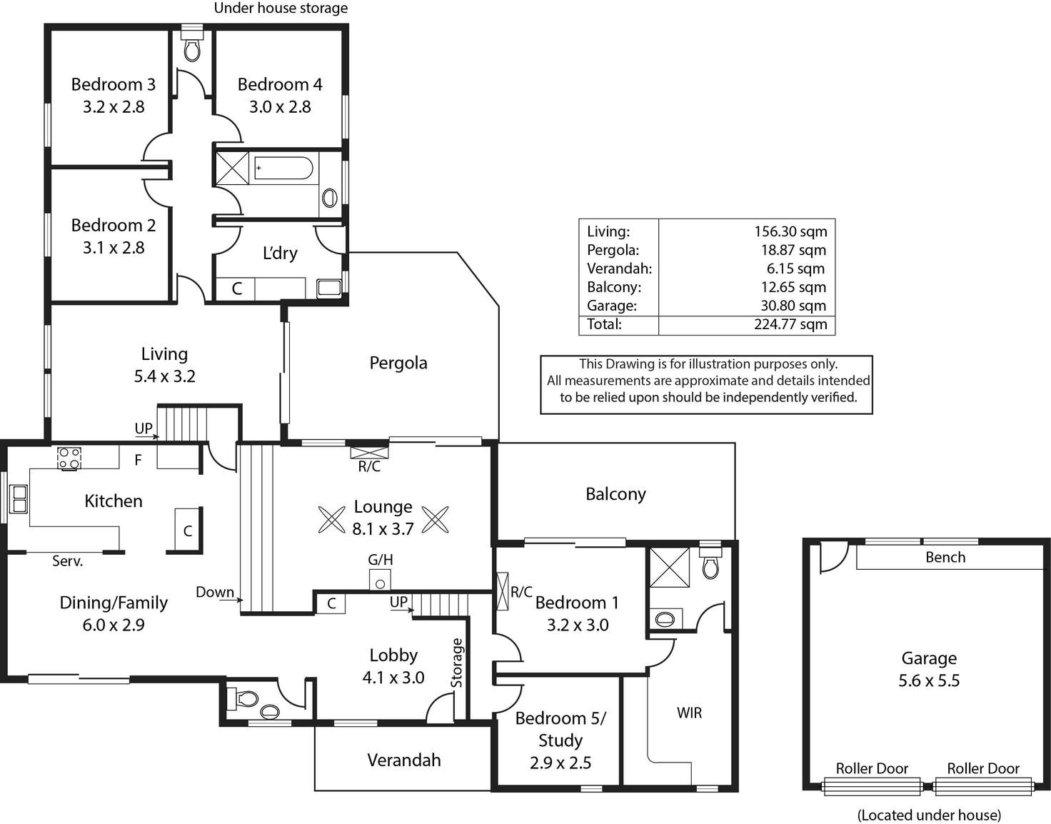 Floorplan of Homely house listing, 5 Le Hunte Street, Seaview Downs SA 5049