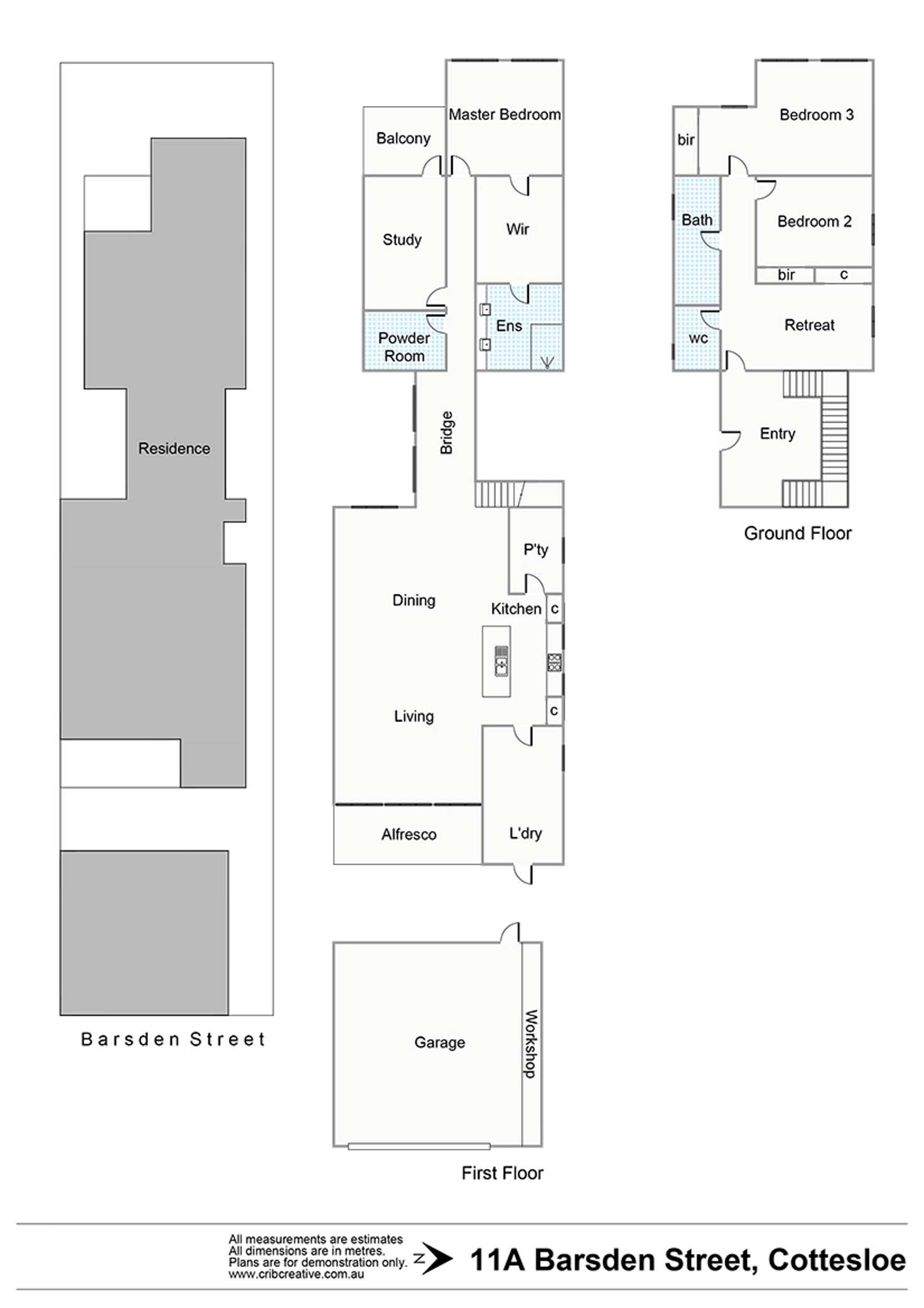 Floorplan of Homely house listing, 11A BARSDEN STREET, Cottesloe WA 6011