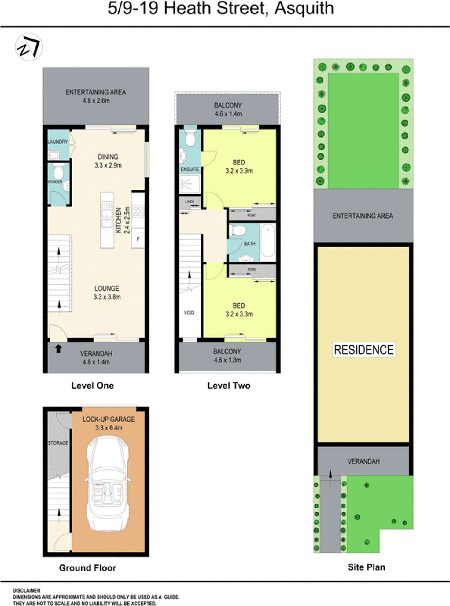 Floorplan of Homely townhouse listing, 5/9-19 Heath Street, Asquith NSW 2077