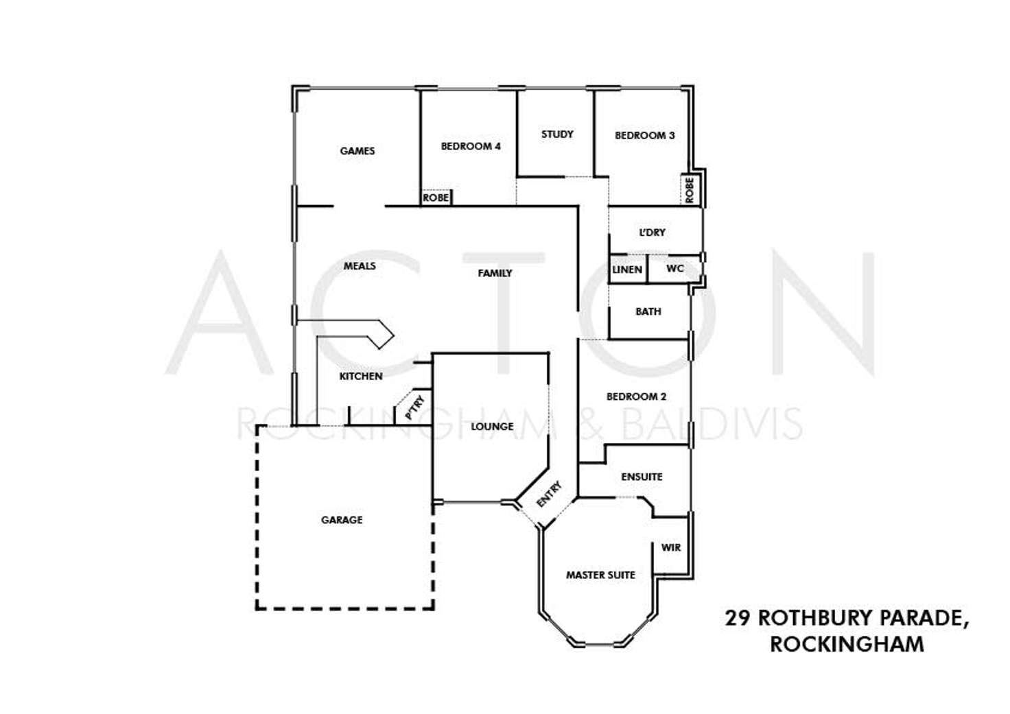 Floorplan of Homely house listing, 29 Rothbury Parade, Rockingham WA 6168