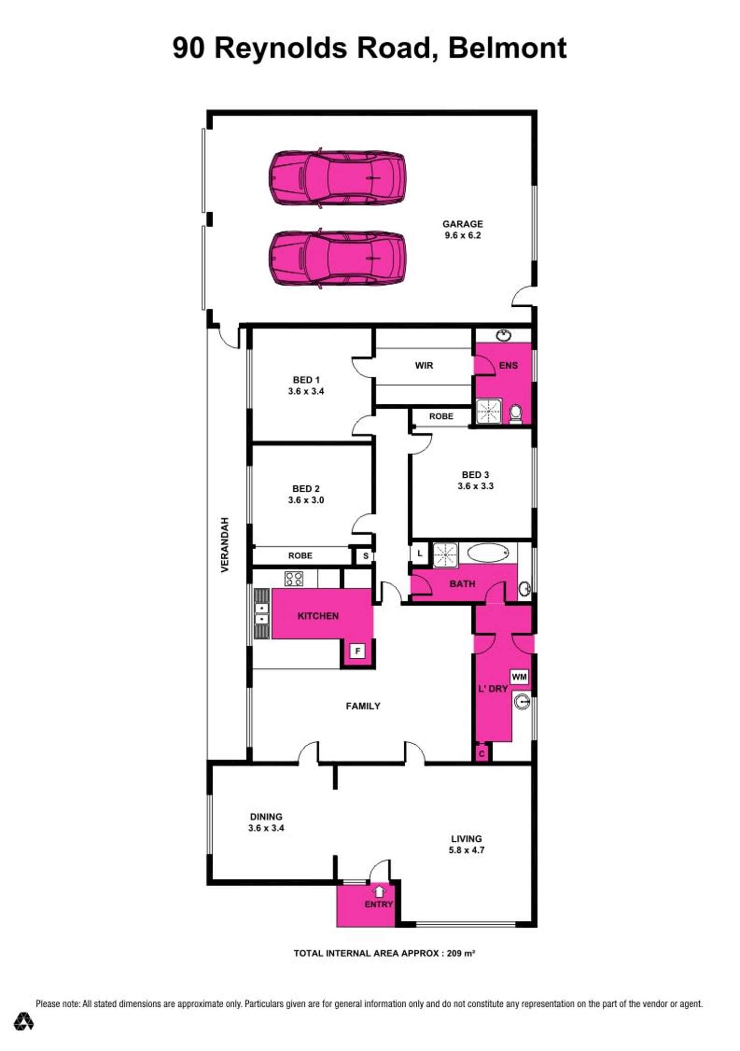 Floorplan of Homely house listing, 90 Reynolds Road, Belmont VIC 3216