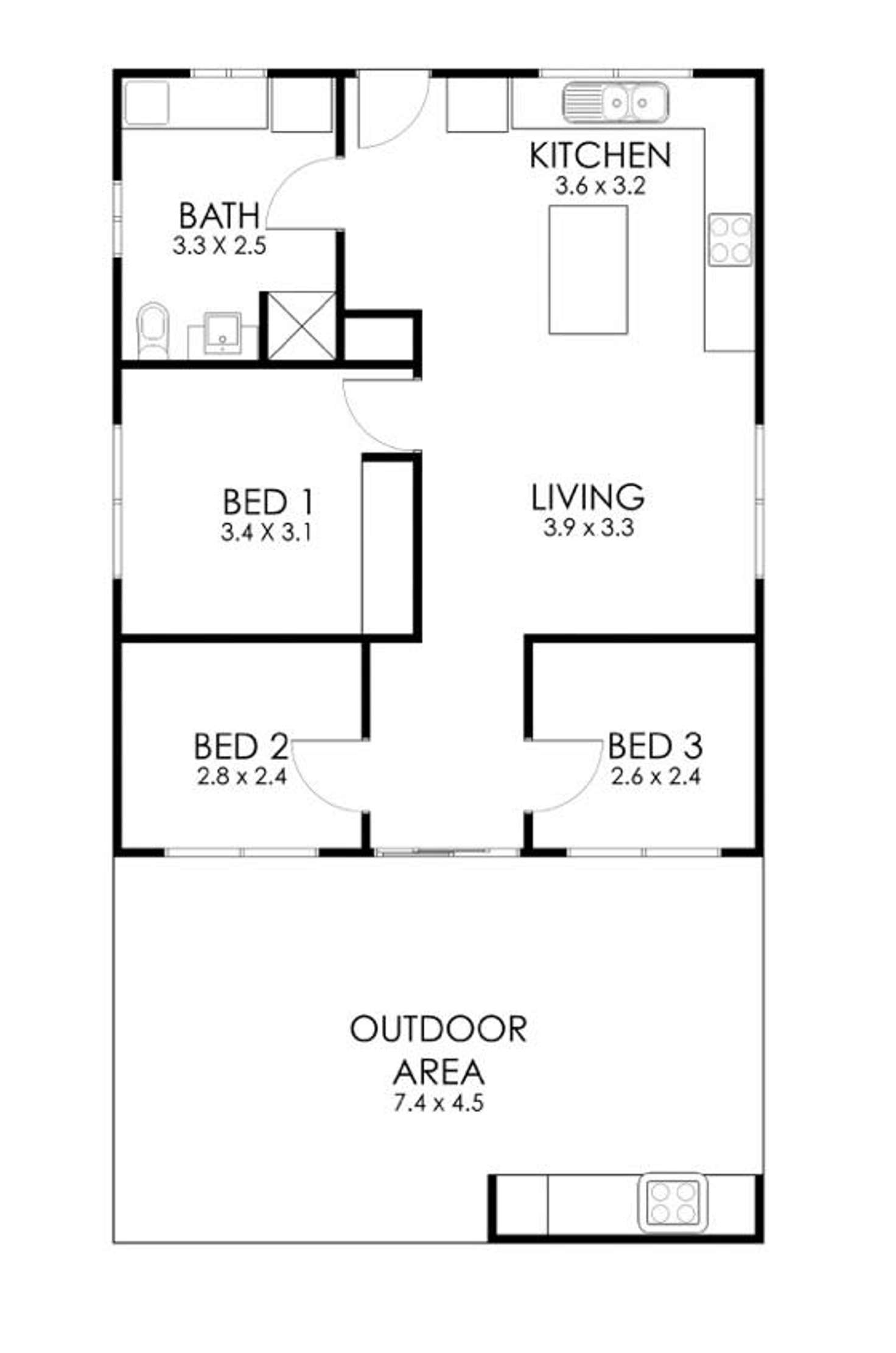 Floorplan of Homely house listing, 6/3 Ravendale Road, Port Lincoln SA 5606
