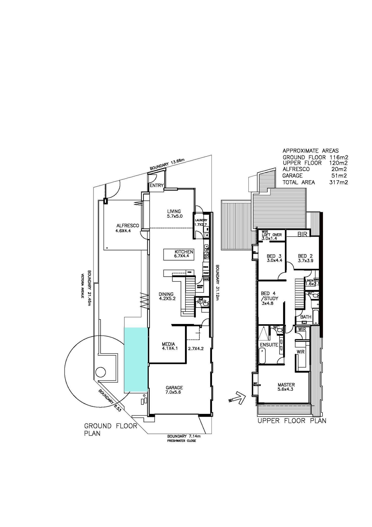 Floorplan of Homely house listing, ONE Freshwater Close, Claremont WA 6010