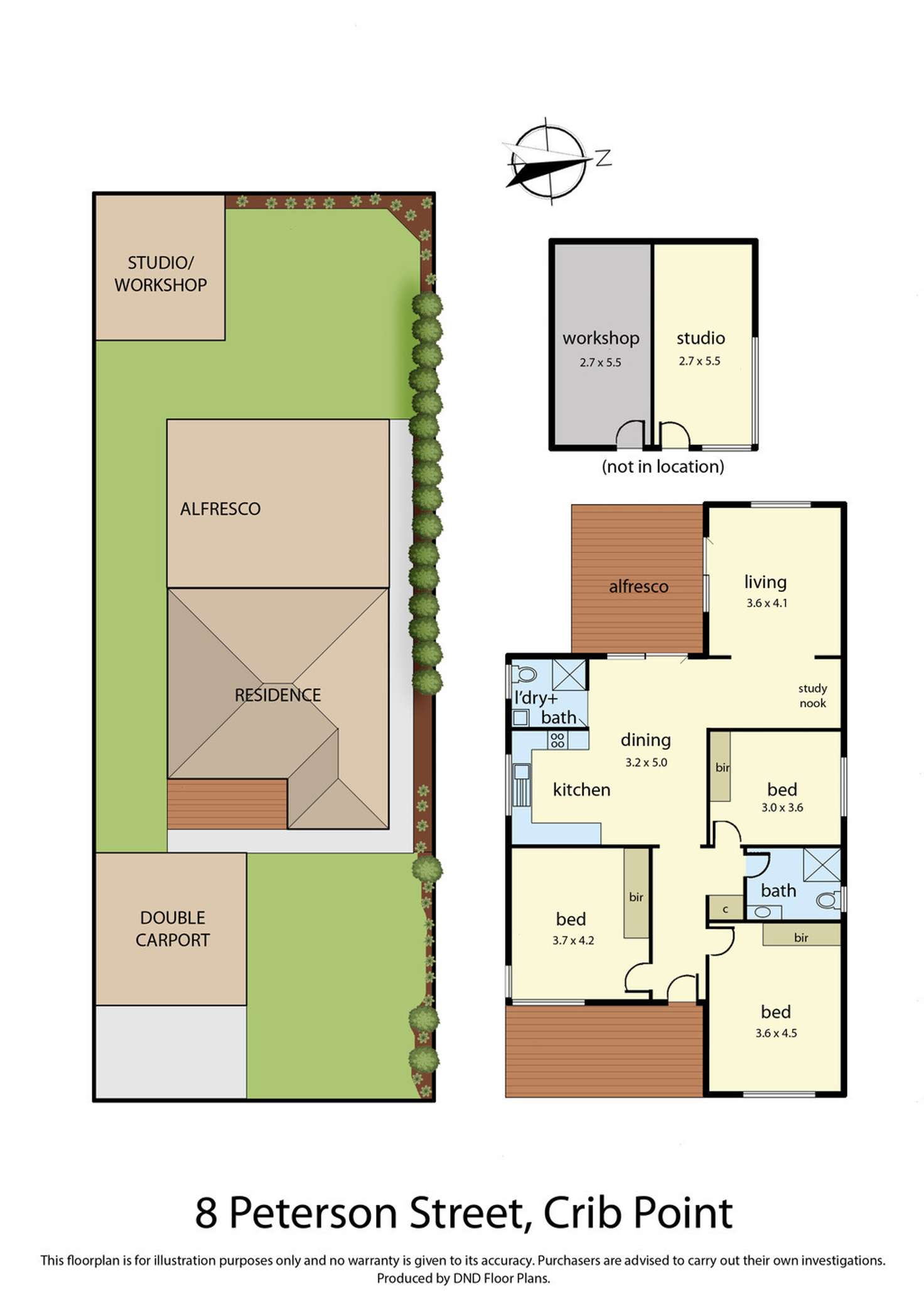 Floorplan of Homely house listing, 8 Peterson Street, Crib Point VIC 3919