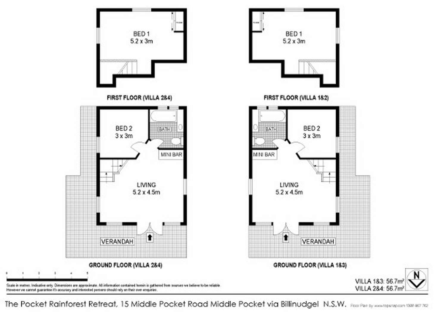 Floorplan of Homely house listing, 15 Middle Pocket Rd, The Pocket NSW 2483