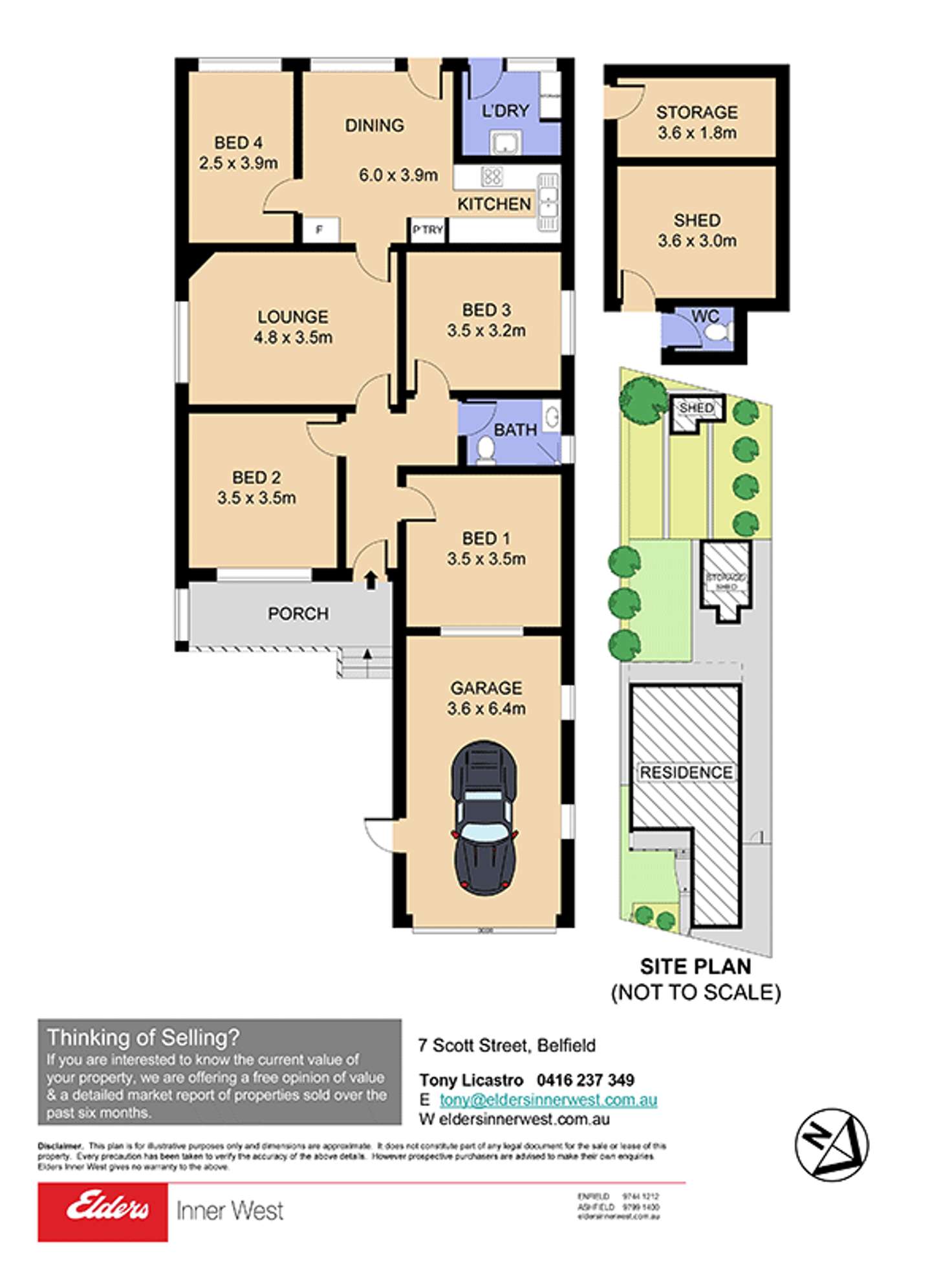 Floorplan of Homely house listing, 7 Scott Street, Belfield NSW 2191