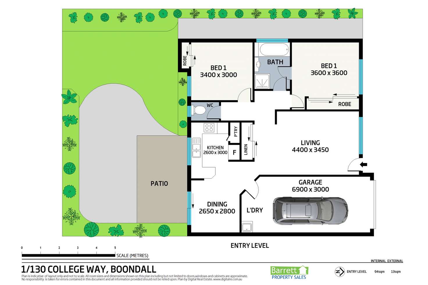 Floorplan of Homely house listing, Unit 1/130 College Way, Boondall QLD 4034